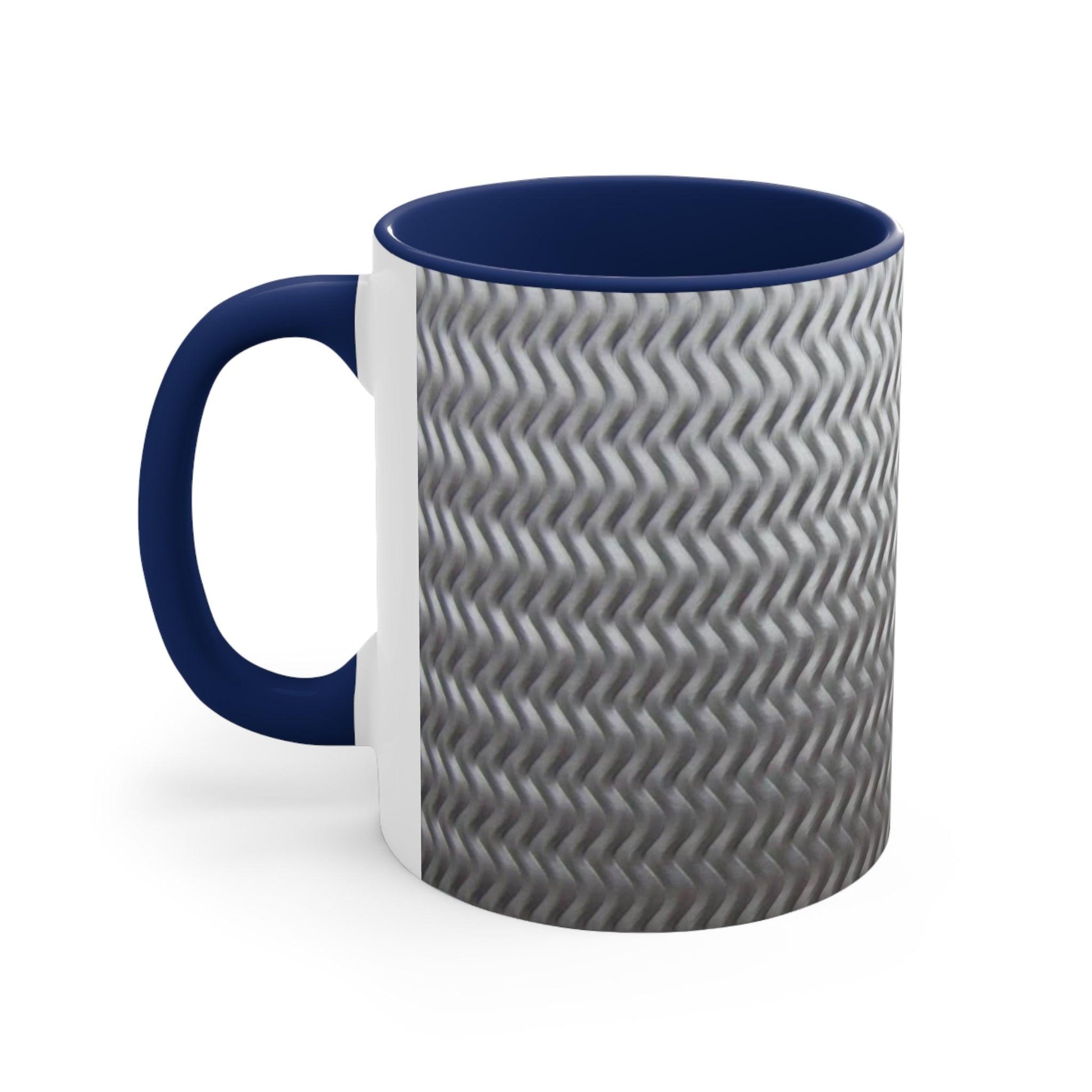 Aluminum Treads Multycolor Accent Coffee Mug, 11oz - Lizard Vigilante