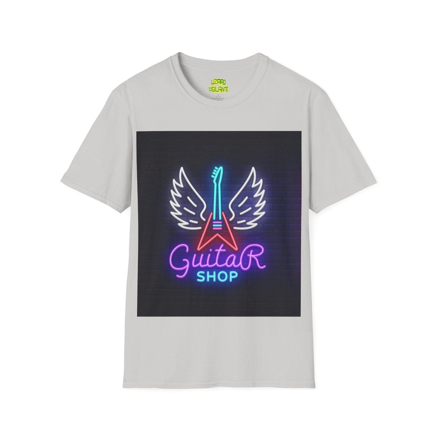 Neon Guitar Shop Unisex Softstyle T-Shirt - Lizard Vigilante