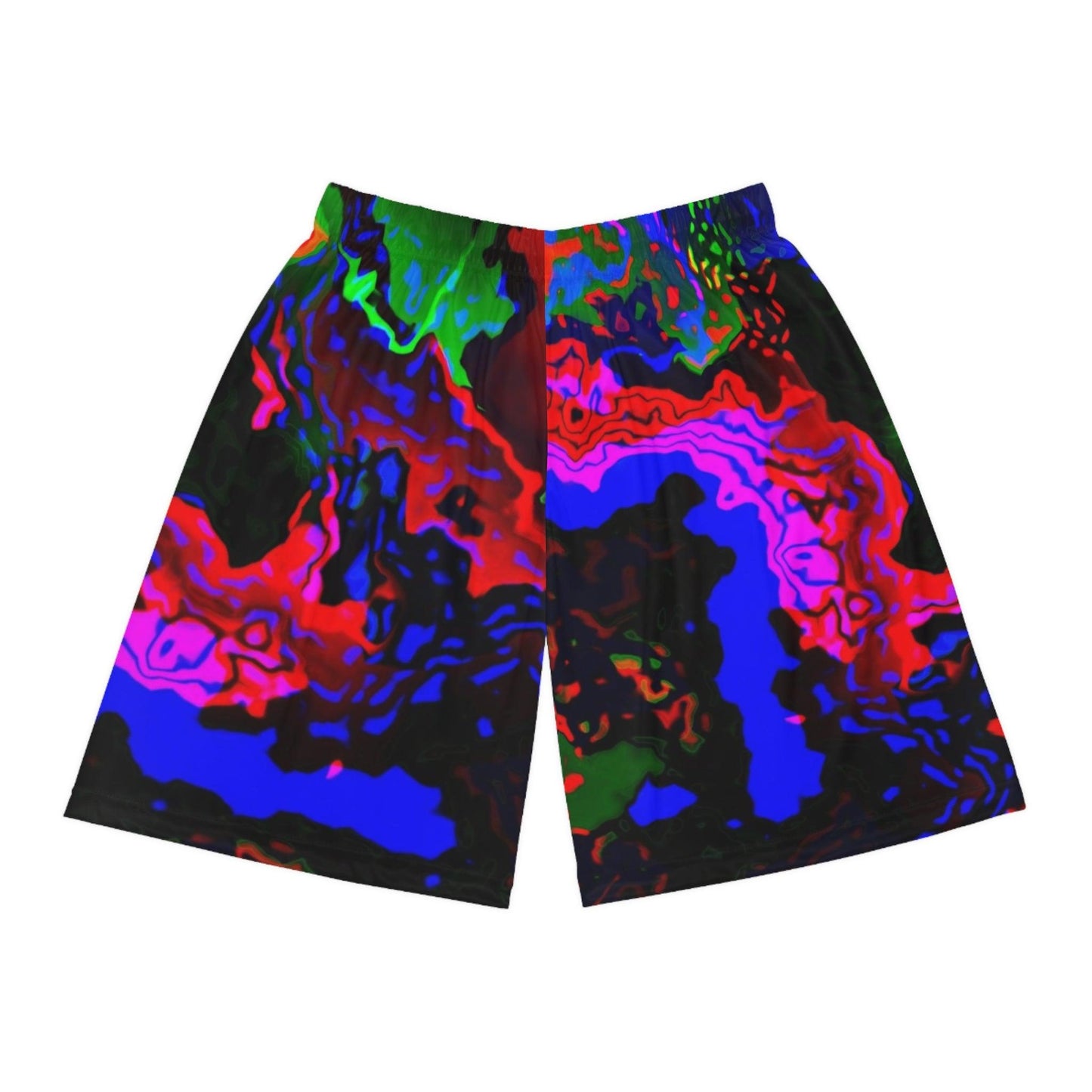 Rainbow in the Darkness Basketball Shorts - Lizard Vigilante