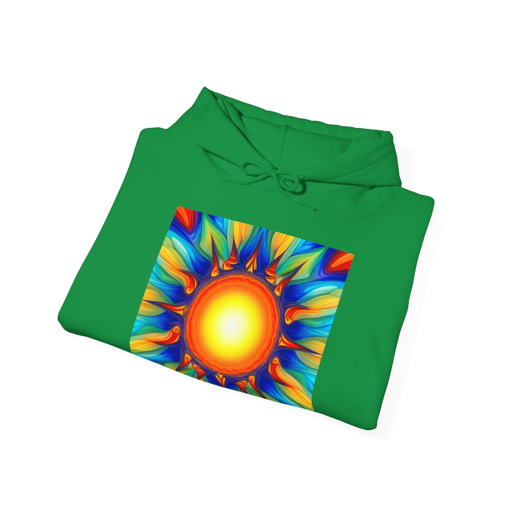 Psychedelic Sun Unisex Heavy Blend™ Hooded Sweatshirt - Lizard Vigilante