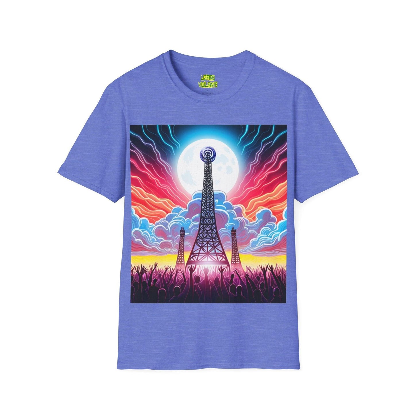 Eiffel CellTower Unisex Softstyle T-Shirt - Lizard Vigilante