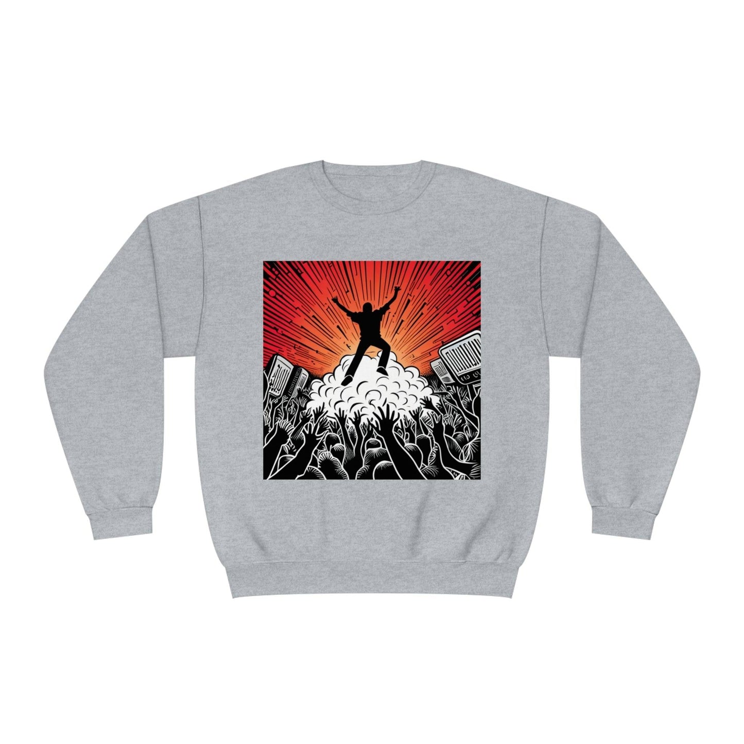 Metal Concert Unisex NuBlend® Crewneck Sweatshirt - Lizard Vigilante