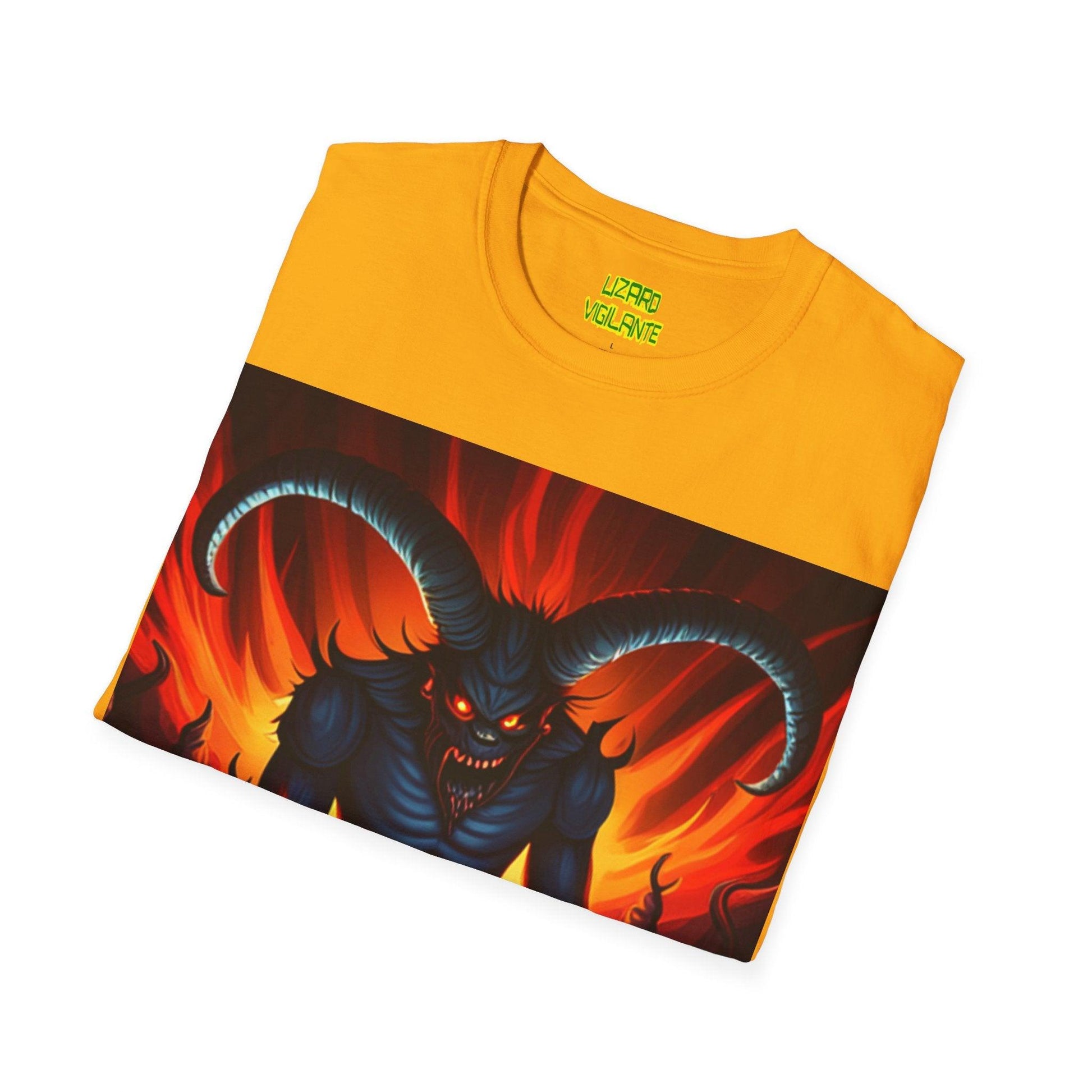 Horny Devil Unisex Softstyle T-Shirt - Lizard Vigilante