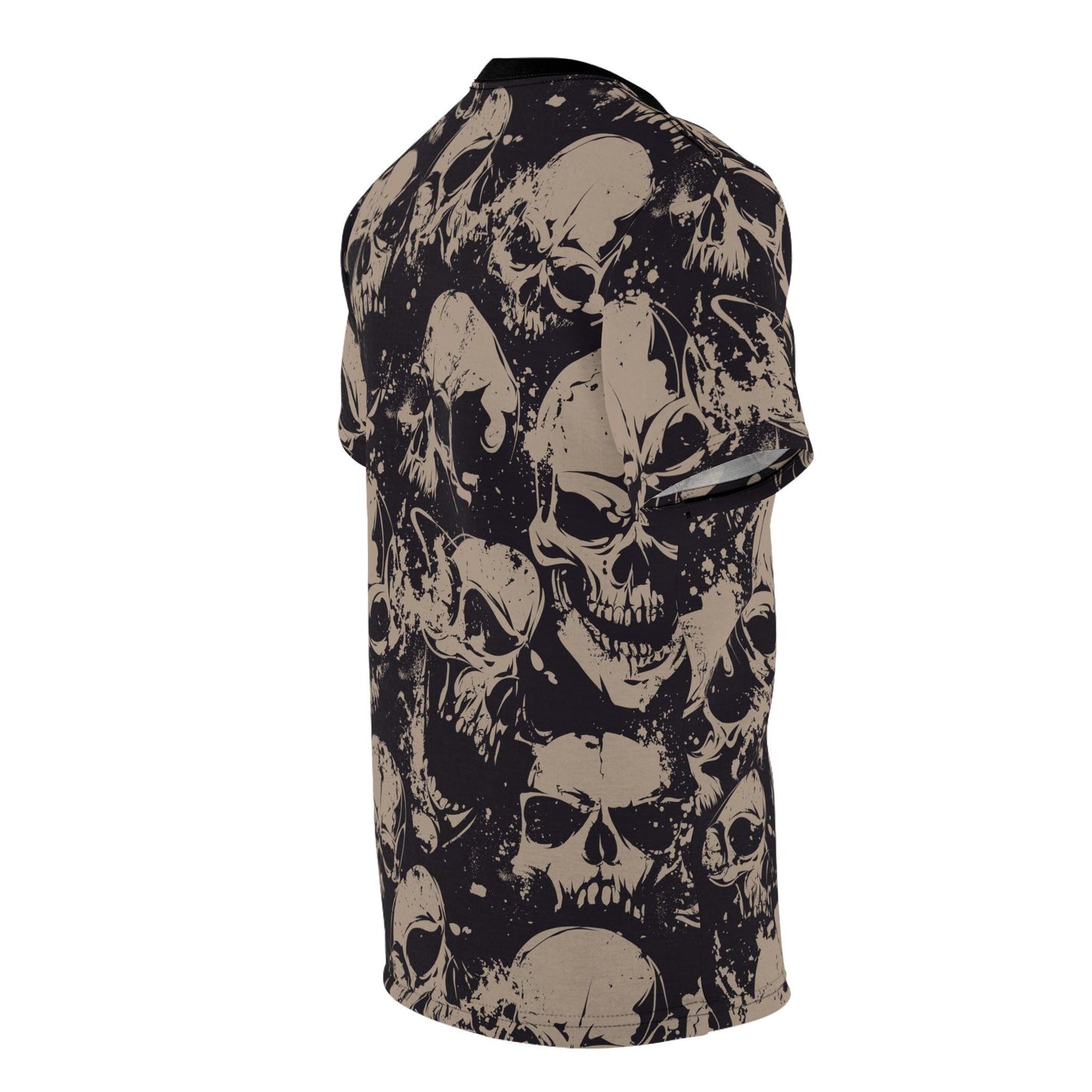 Skull Pile Unisex Cut & Sew Tee (AOP) - Lizard Vigilante