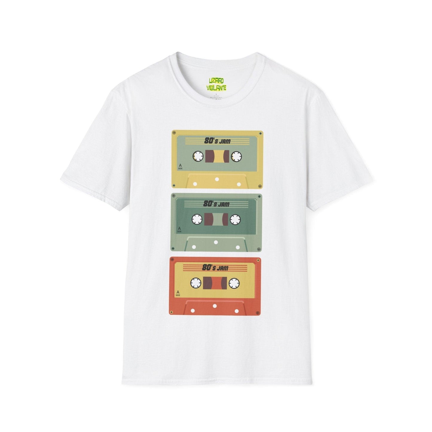 80s Jam MixTape Cassettes Unisex Softstyle T-Shirt - Lizard Vigilante