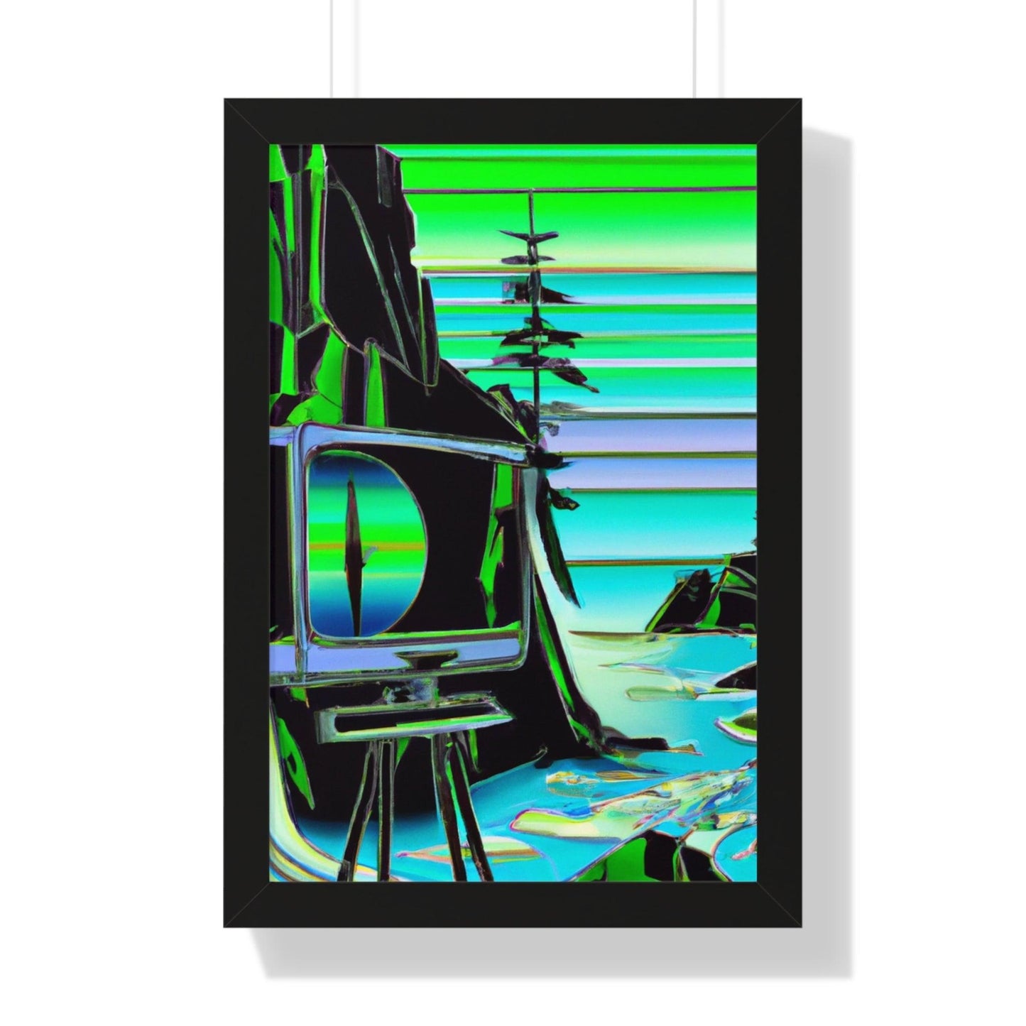 TVtv Framed Vertical Poster - Lizard Vigilante