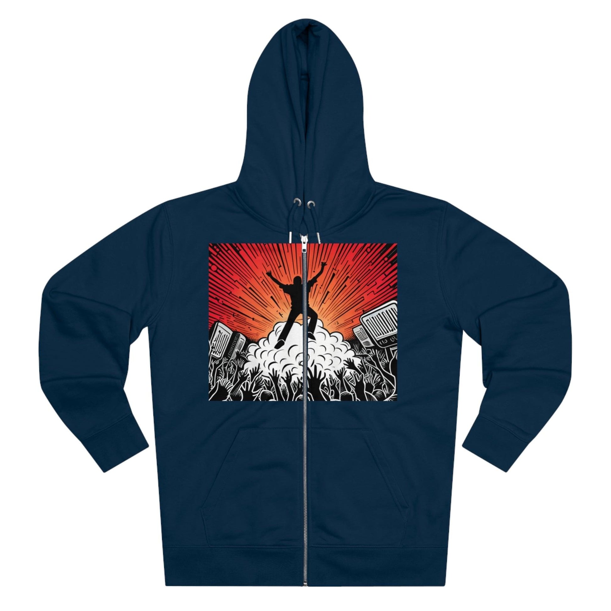 Metal Concert Men's Cultivator Zip Hoodie - Lizard Vigilante