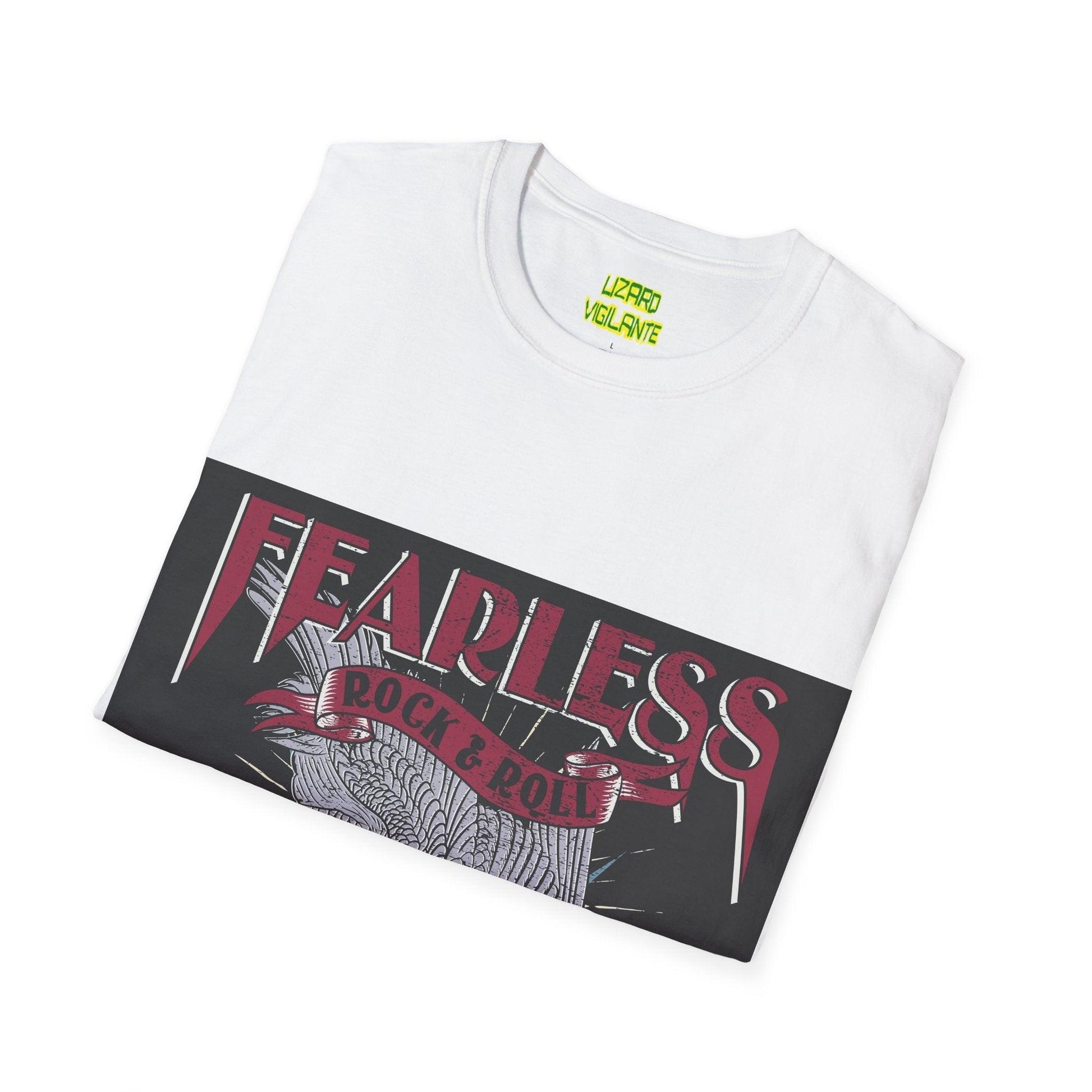 Fearless Rock & Roll Unisex Softstyle T-Shirt - Lizard Vigilante