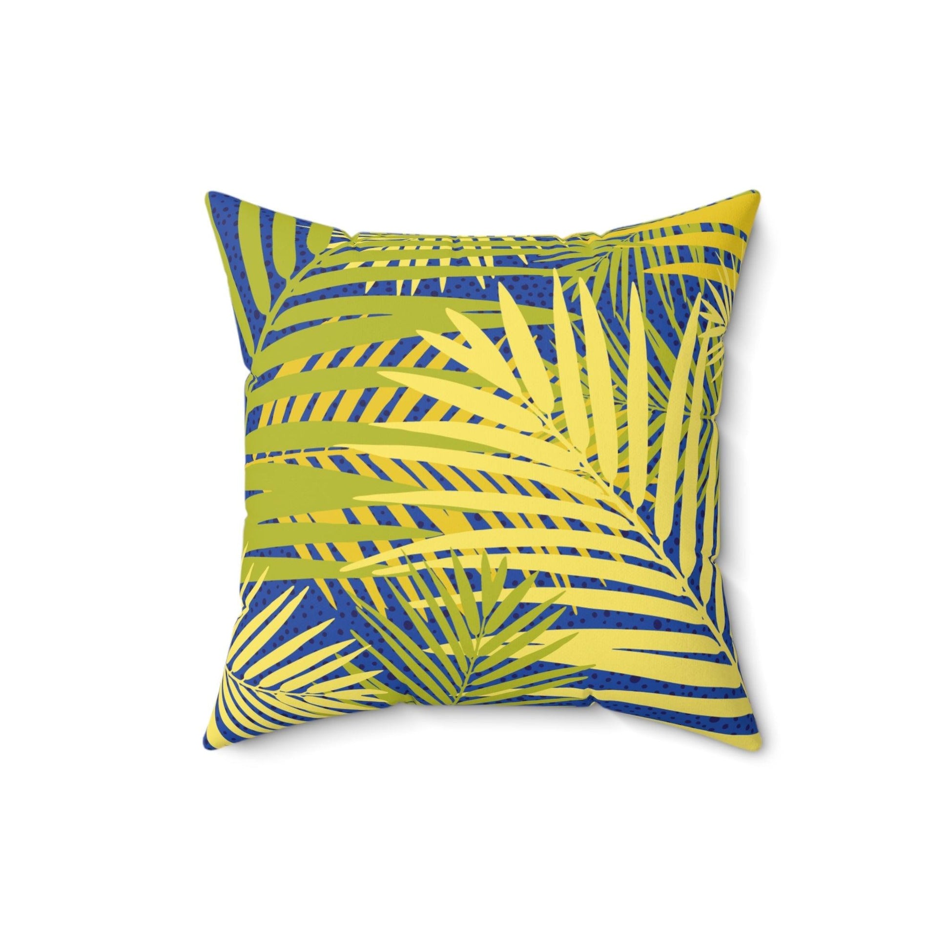 TropicSpun Polyester Square Pillow - Lizard Vigilante