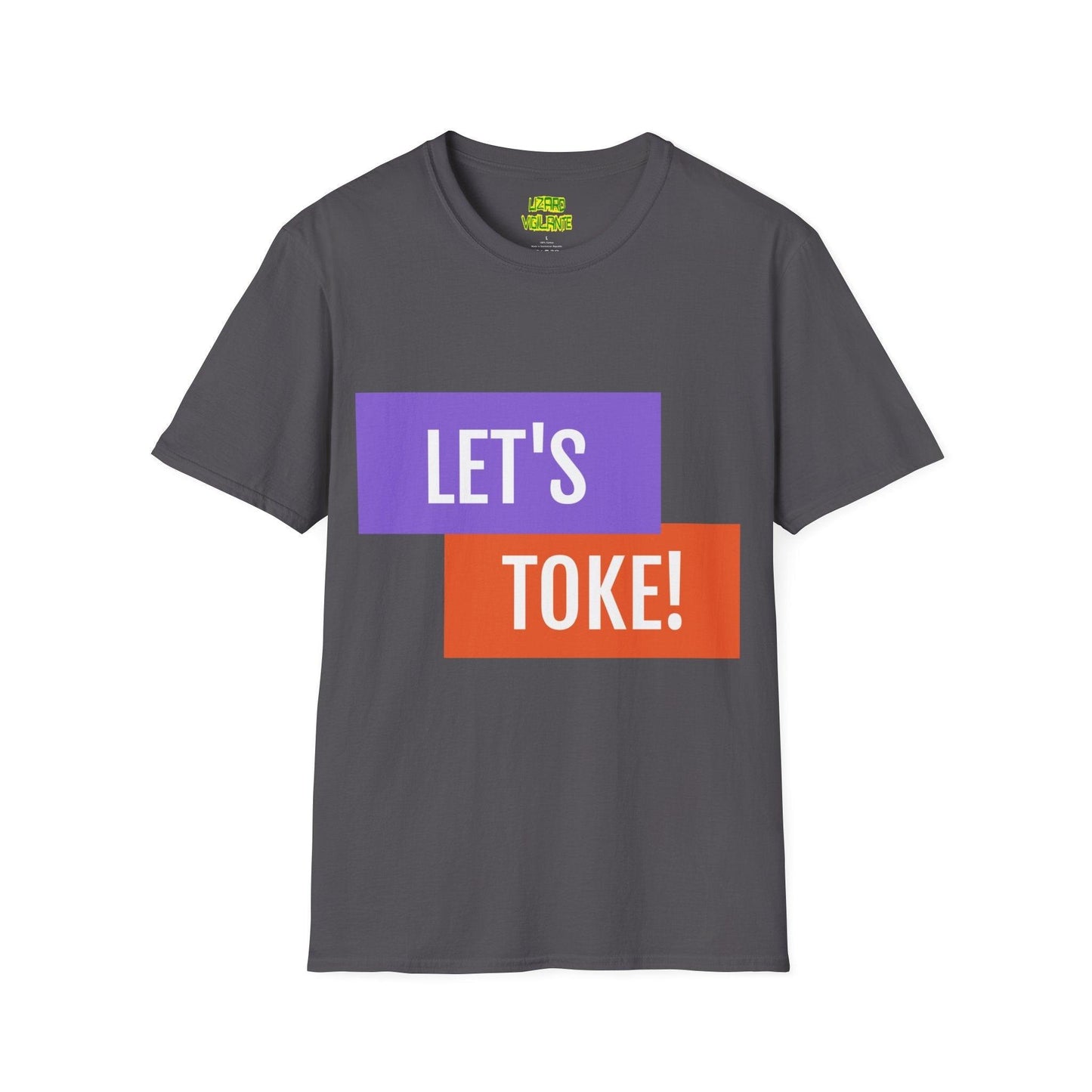 LET'S TOKE! Unisex Softstyle T-Shirt / Weed Tee - Lizard Vigilante