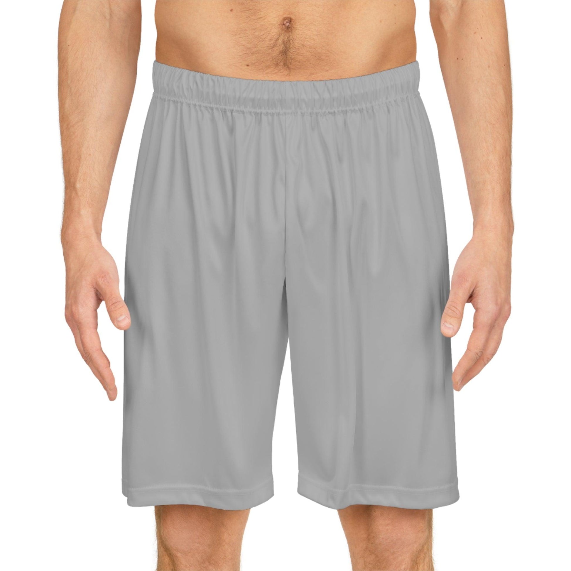 Basketball Shorts - Light Gray - Lizard Vigilante