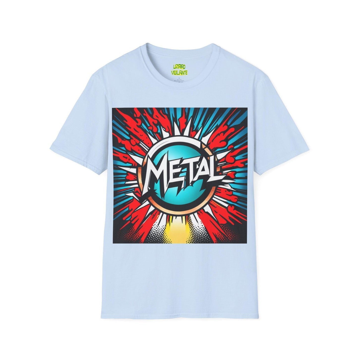 METAL Sun Logo Unisex Softstyle T-Shirt - Lizard Vigilante