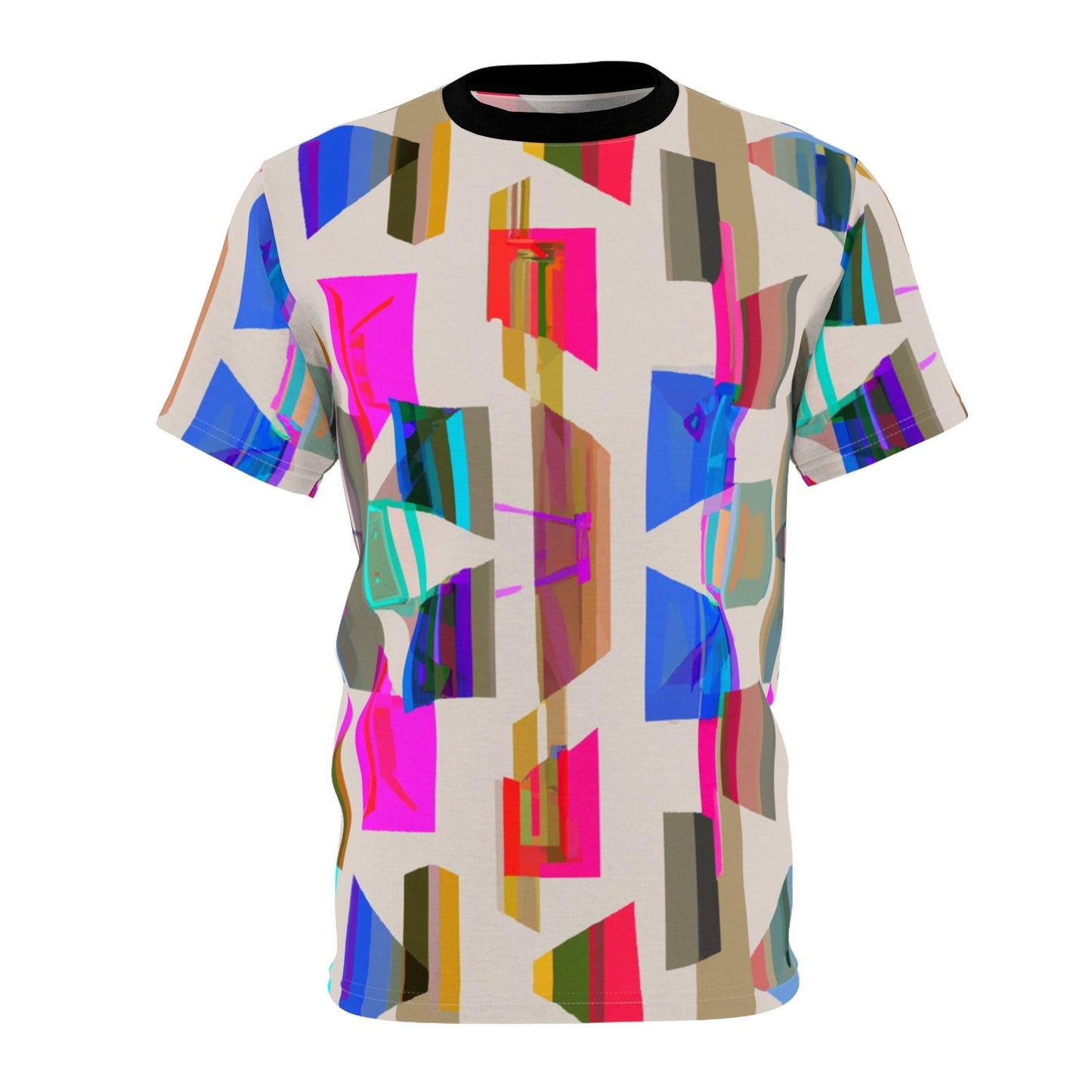 Watercolor Forms Unisex Cut & Sew Tee (AOP) - Lizard Vigilante