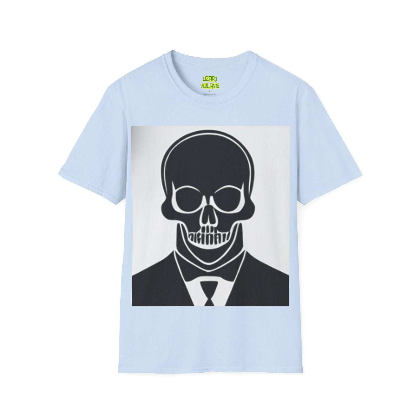 Black Tie Skull Unisex Softstyle T-Shirt - Lizard Vigilante