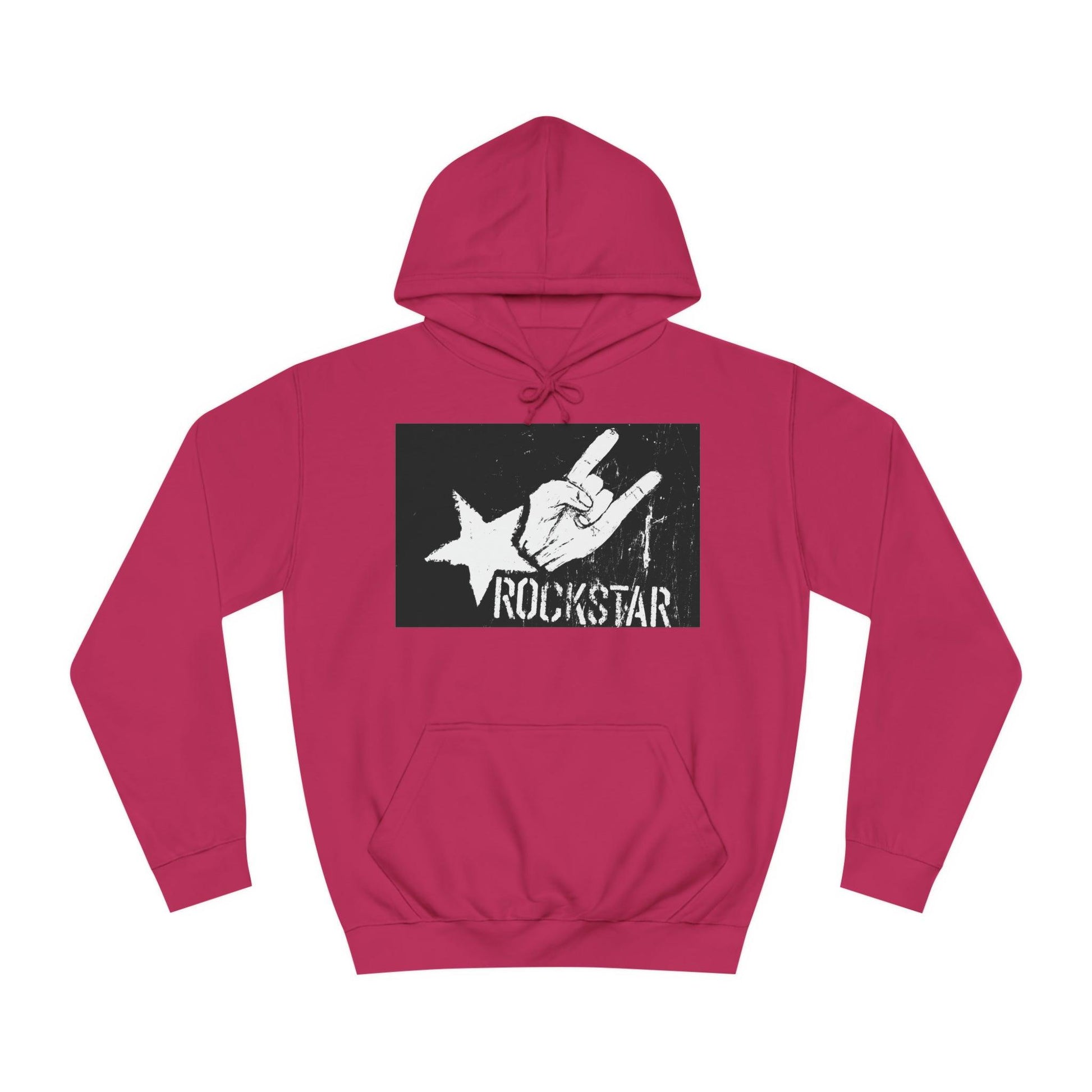 Rock Star Hand Sign Unisex College Hoodie - Lizard Vigilante