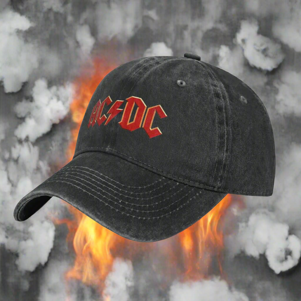 AC/DC Heavy Metal Rock Music Band Baseball Cap Vintage Women Men Trucker Hat - Premium baseball cap from dsers - Just $23.88! Shop now at Lizard Vigilante