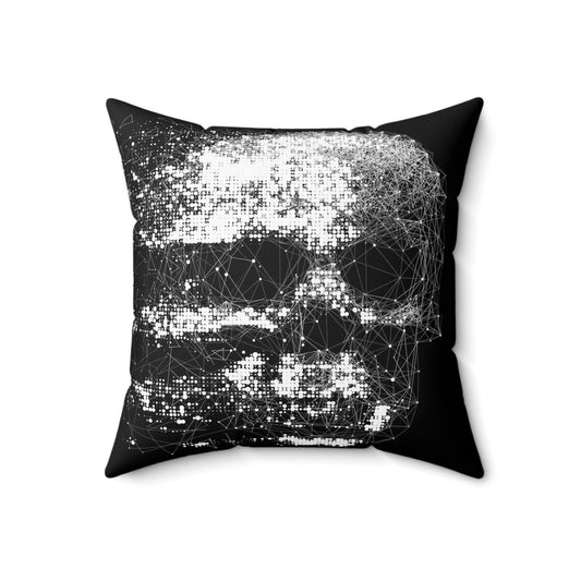 Skullvap Spun Polyester Square Pillow - Lizard Vigilante