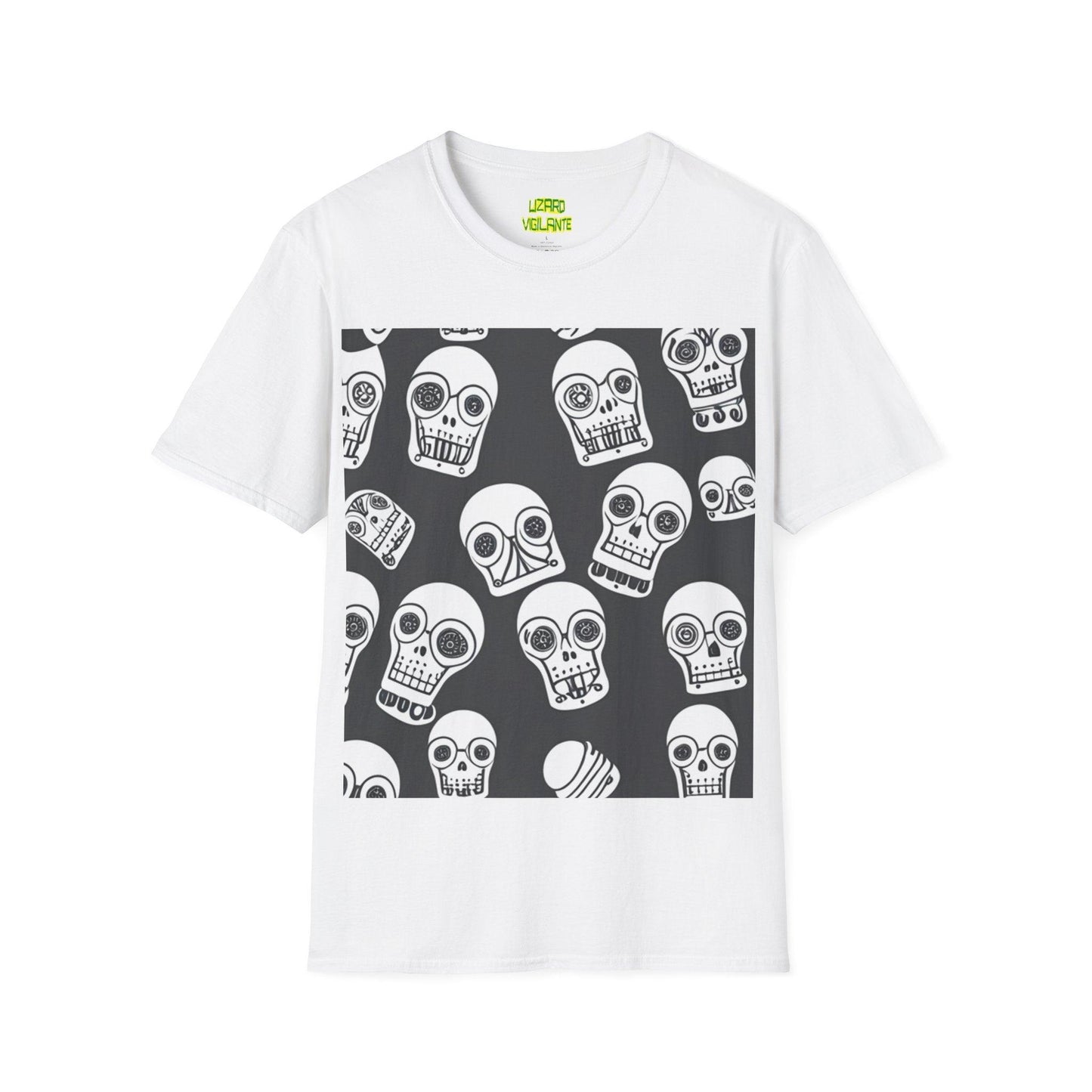 Bot Skulled Unisex Softstyle T-Shirt - Lizard Vigilante