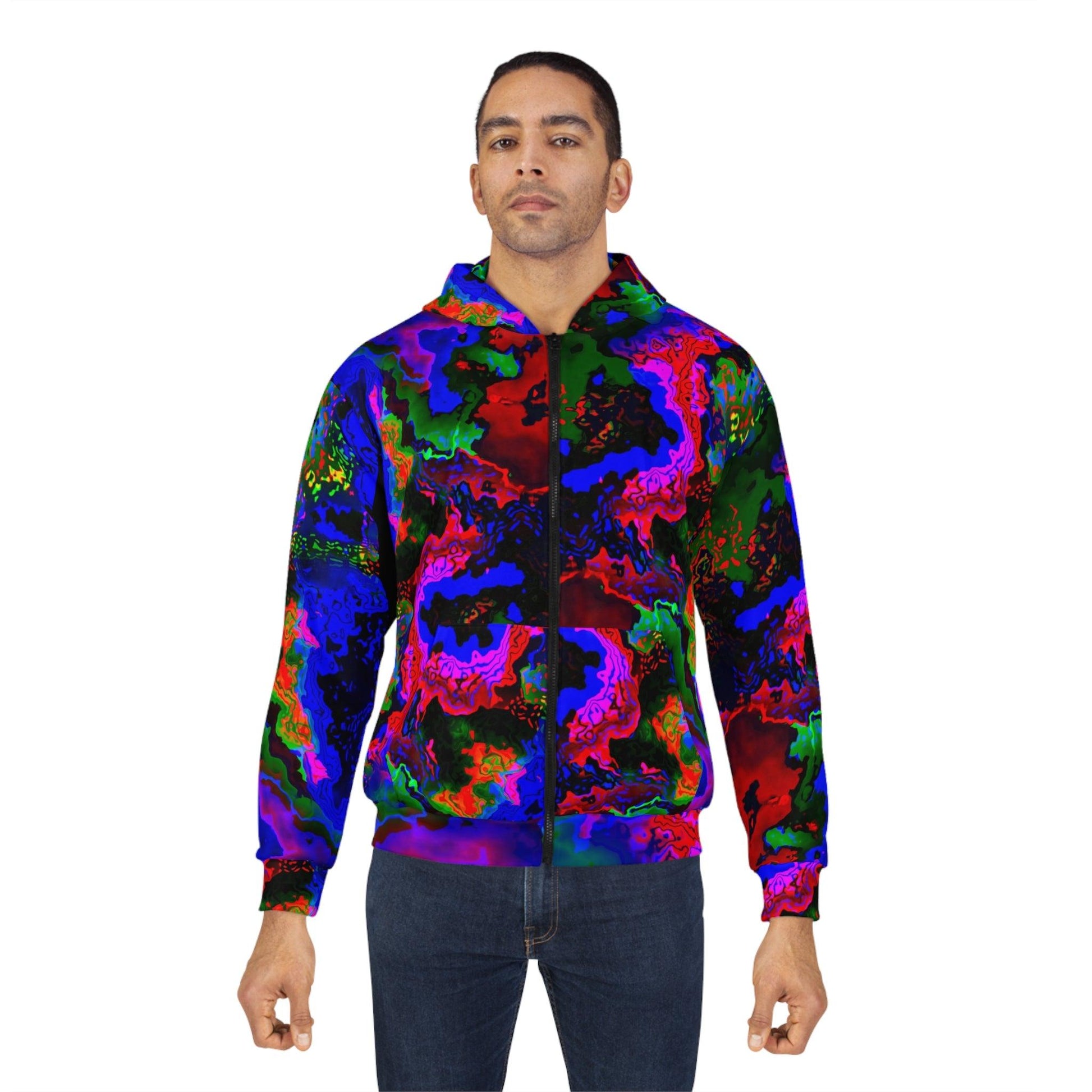 Rainbow in the Darkness Unisex Zip Hoodie - Lizard Vigilante