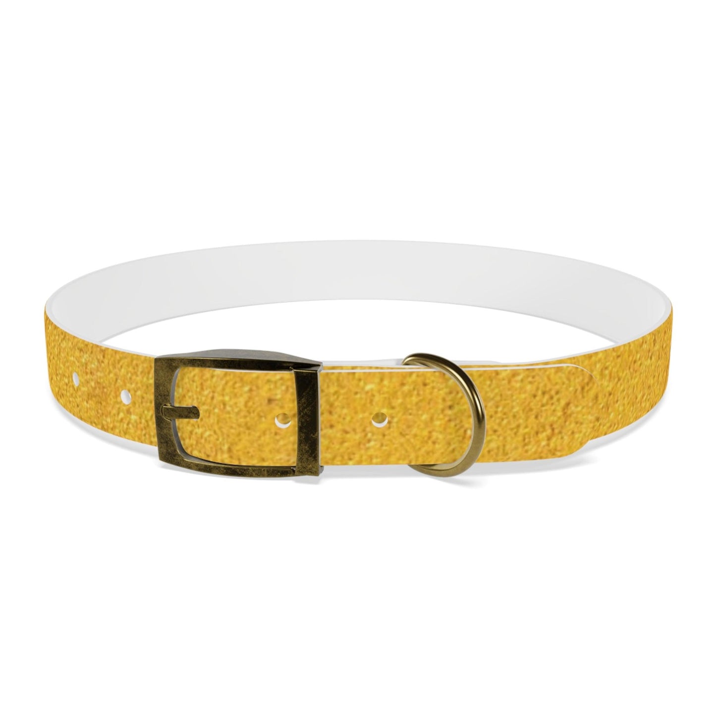 Faux Gold Dog Collar 4 Sizes S-XL - Lizard Vigilante