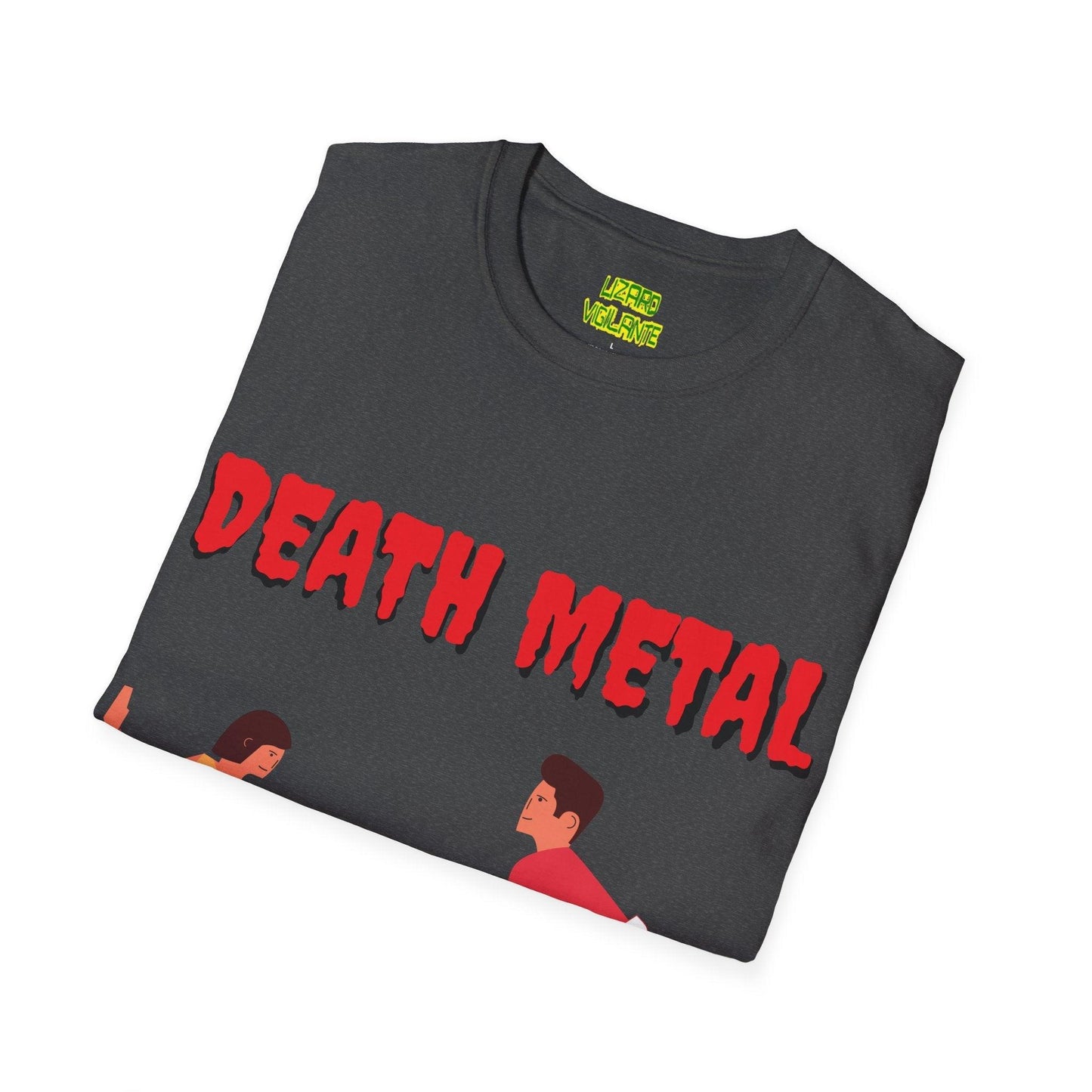 DEATH METAL Dancers Unisex Softstyle T-Shirt - Lizard Vigilante