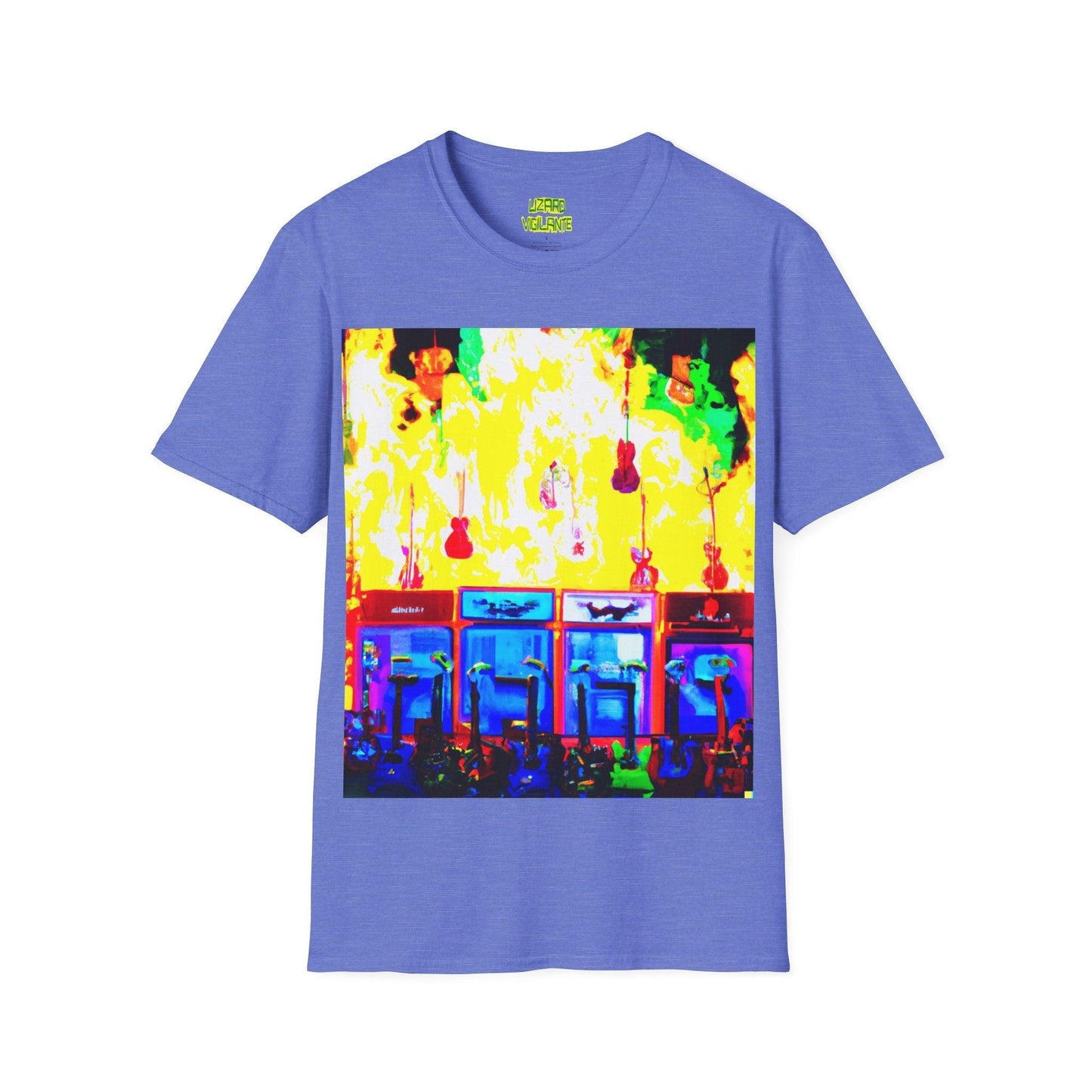 Flame Stacks Unisex Softstyle T-Shirt - Lizard Vigilante