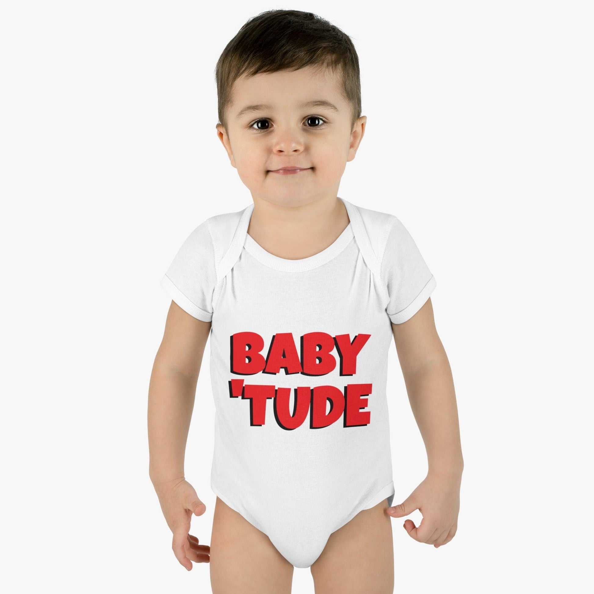 BABY 'TUDE Infant Baby Rib Bodysuit - Lizard Vigilante