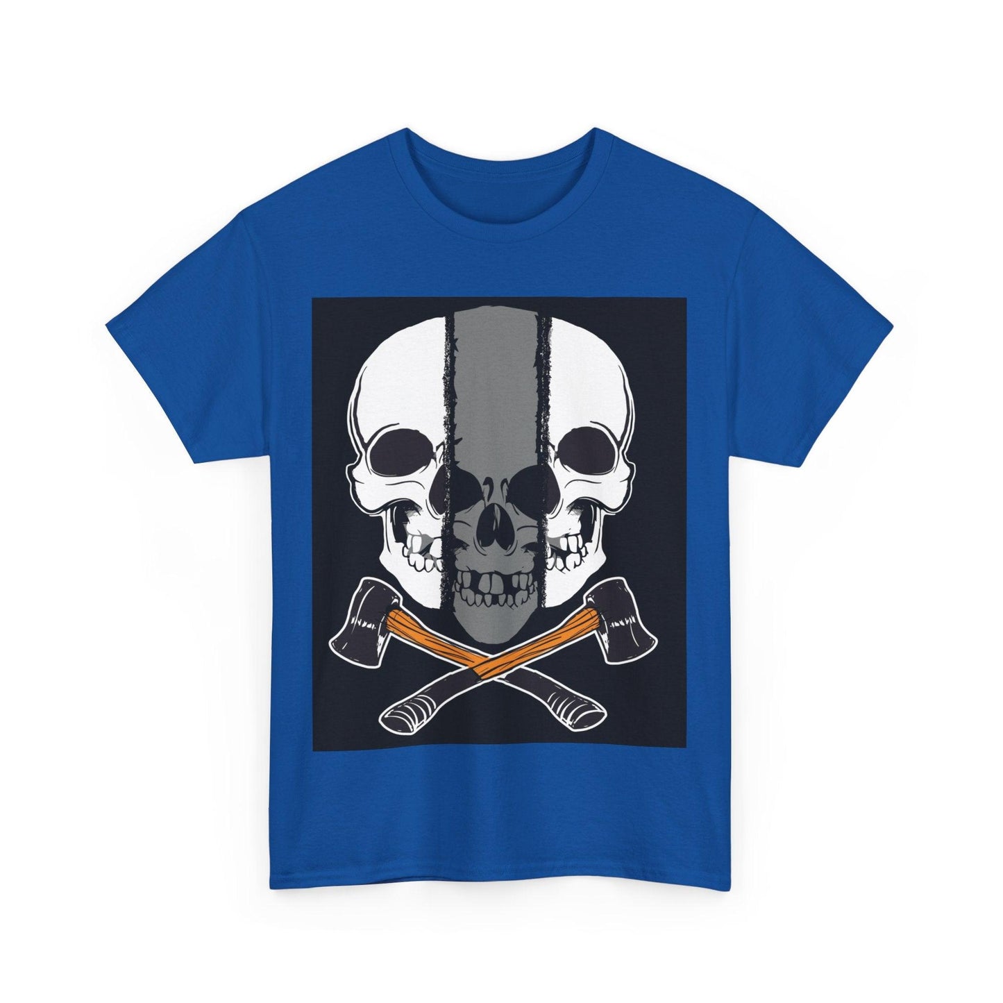 Hatchet Skull Unisex Heavy Cotton Tee - Lizard Vigilante