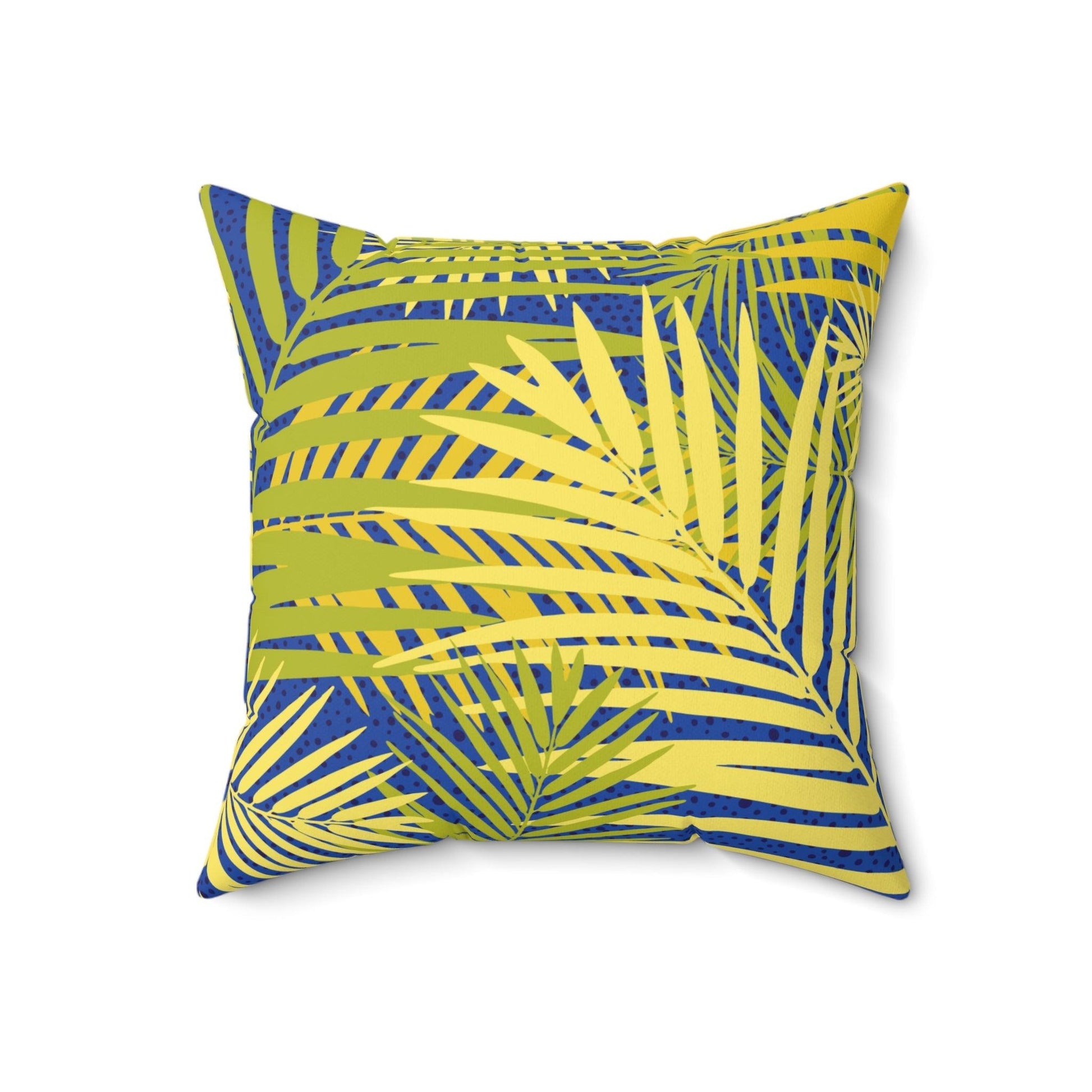 TropicSpun Polyester Square Pillow - Lizard Vigilante