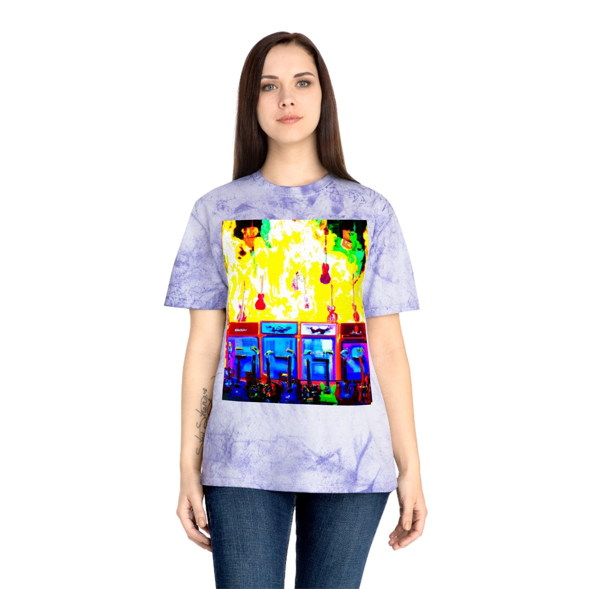 Flame Stacks Unisex Color Blast T-Shirt - Lizard Vigilante