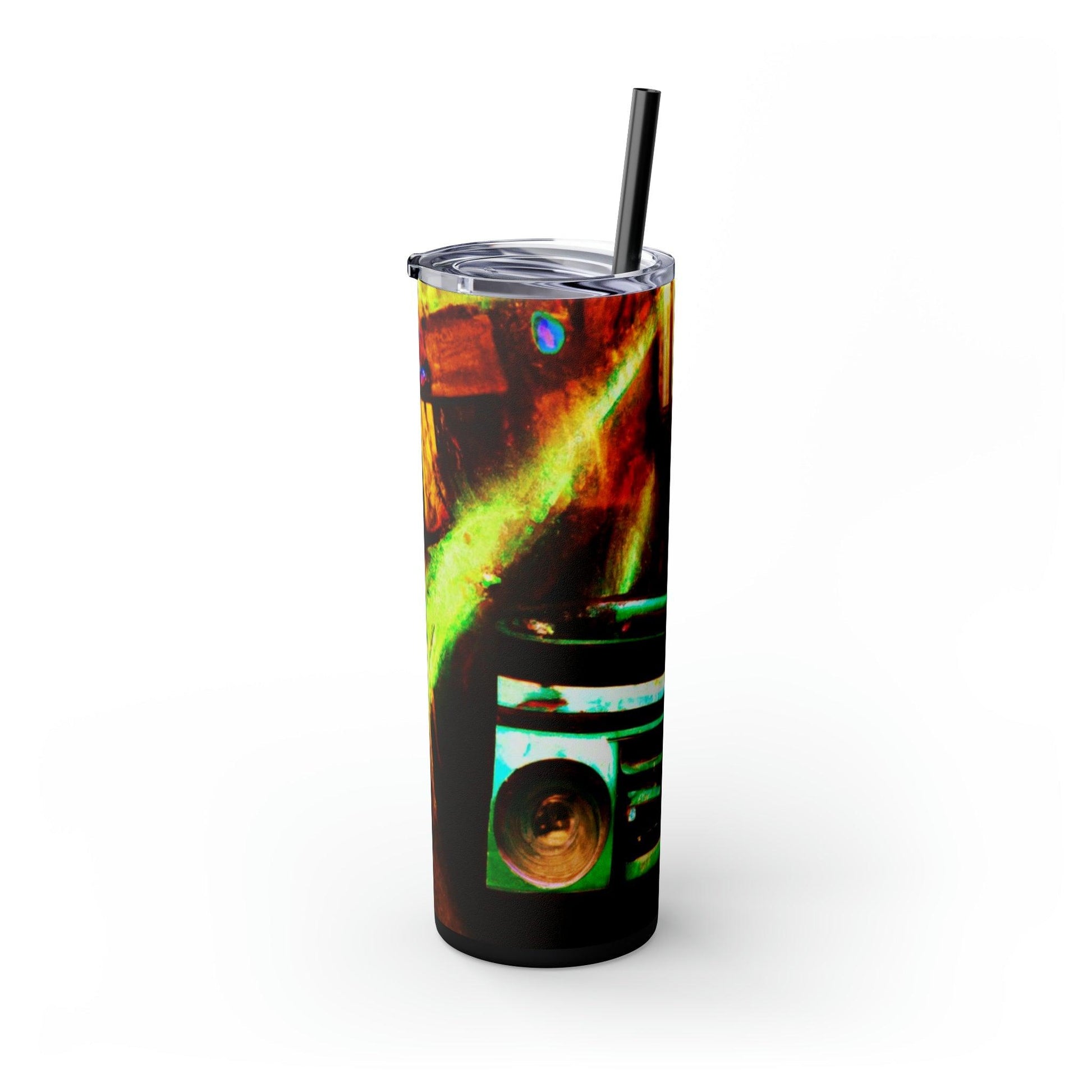 Prison BoomBox Light Burst Skinny Tumbler with Straw, 20oz - Lizard Vigilante