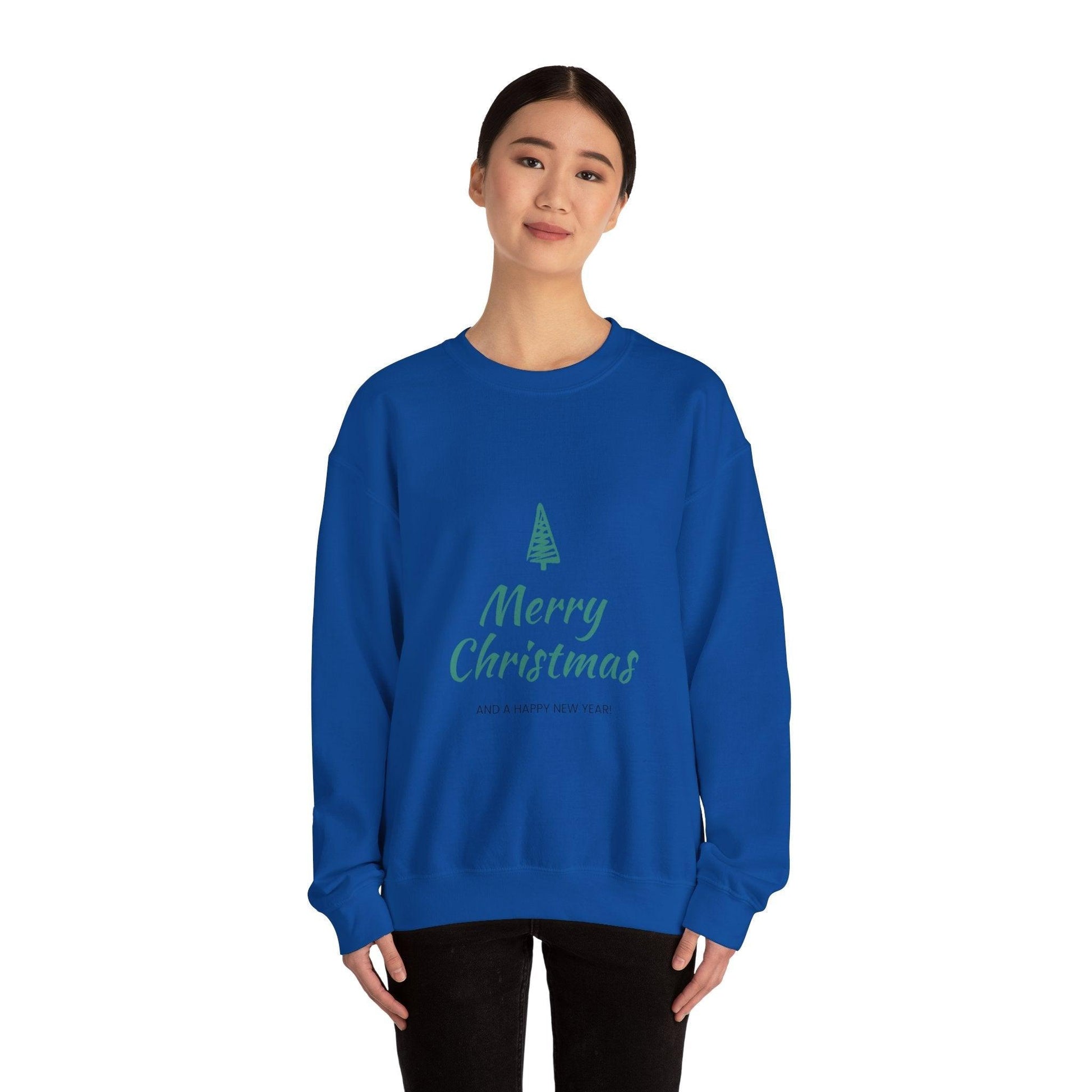 Merry Christmas and a Happy New Year Unisex Heavy Blend™ Crewneck Sweatshirt - Lizard Vigilante