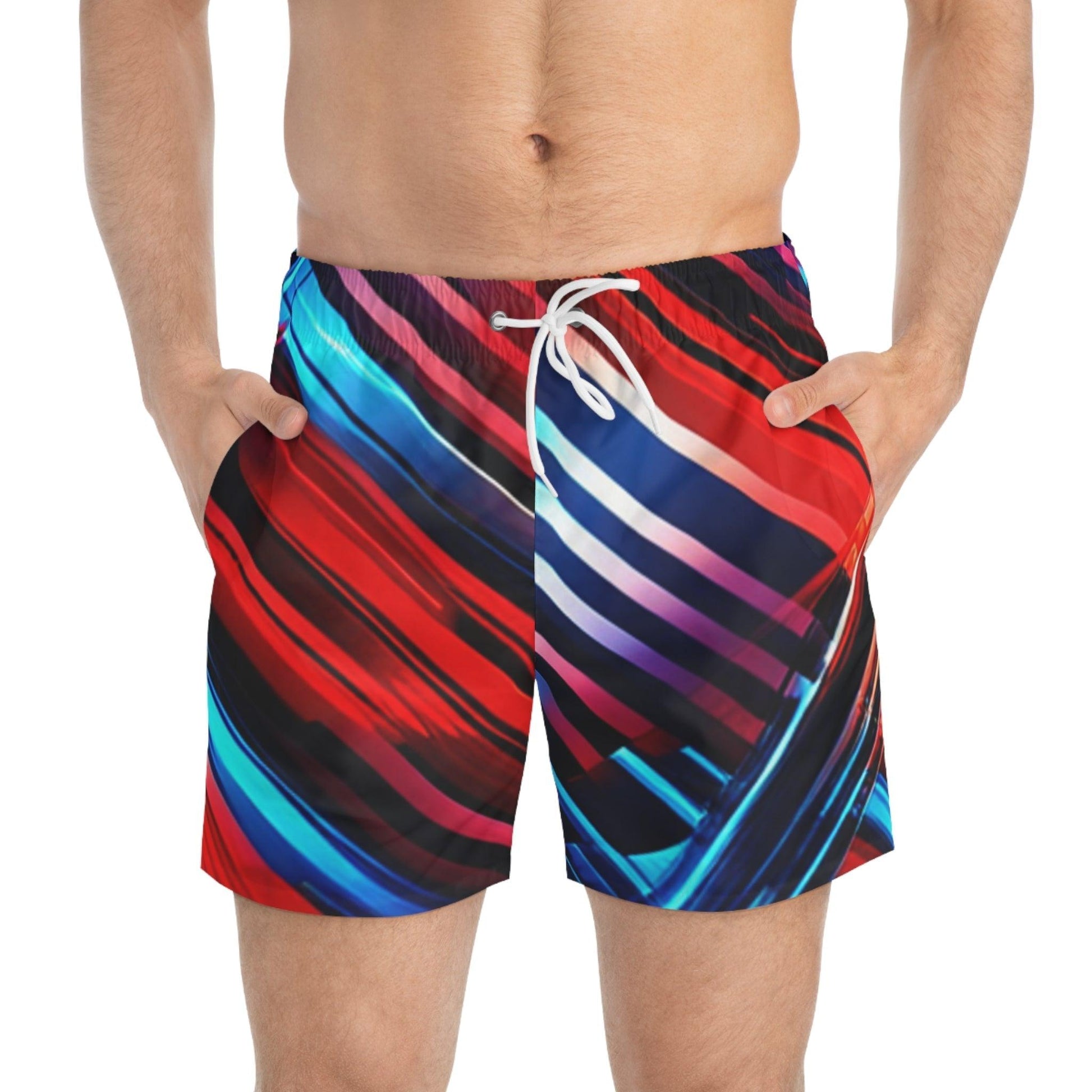 BlurRed Swim Trunks - Lizard Vigilante