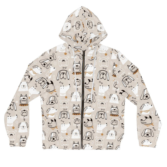 Illustrated Doggers Women’s Full-Zip Hoodie - Premium All Over Prints from Printify - Just $70.88! Shop now at Lizard Vigilante