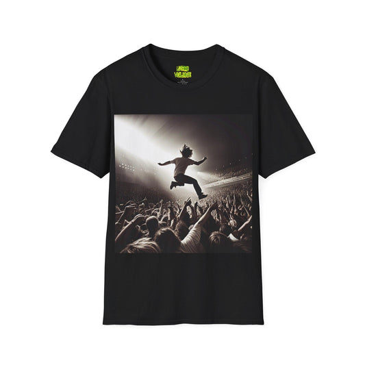 Heavy Metal Concert Unisex Softstyle T-Shirt - Lizard Vigilante
