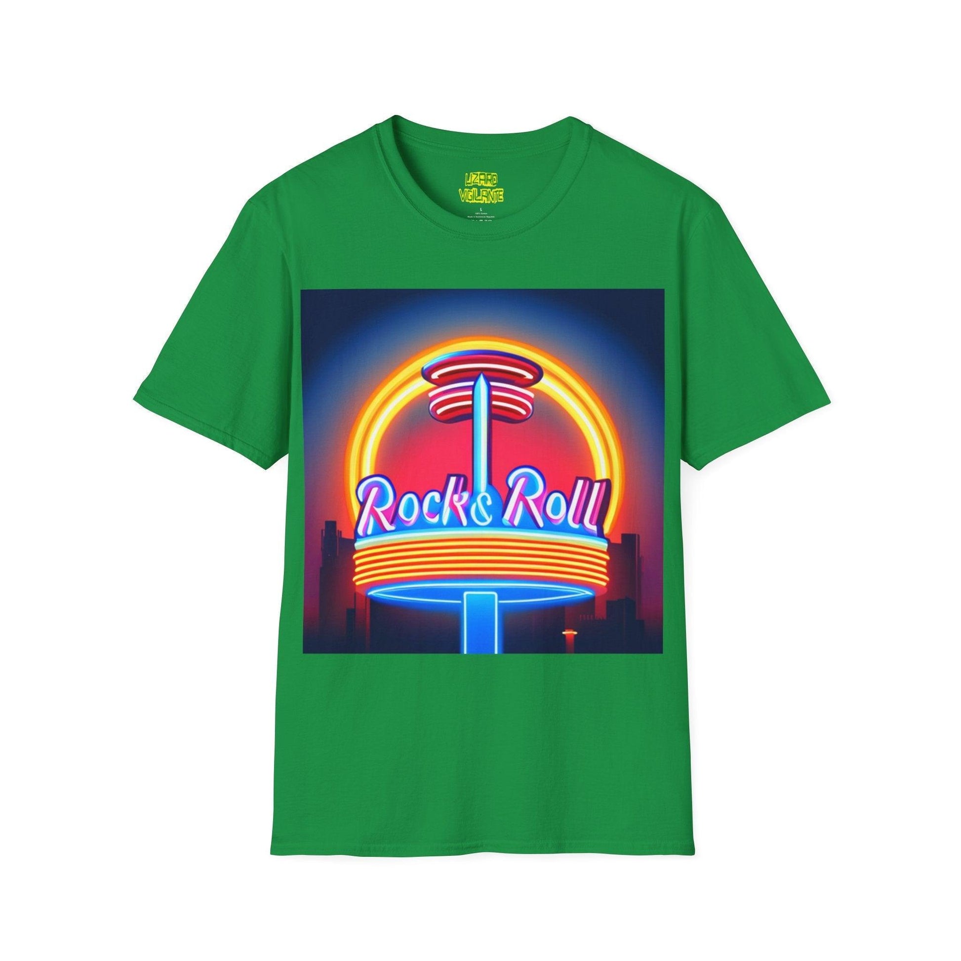 Rock & Roll Diner Unisex Softstyle T-Shirt - Lizard Vigilante