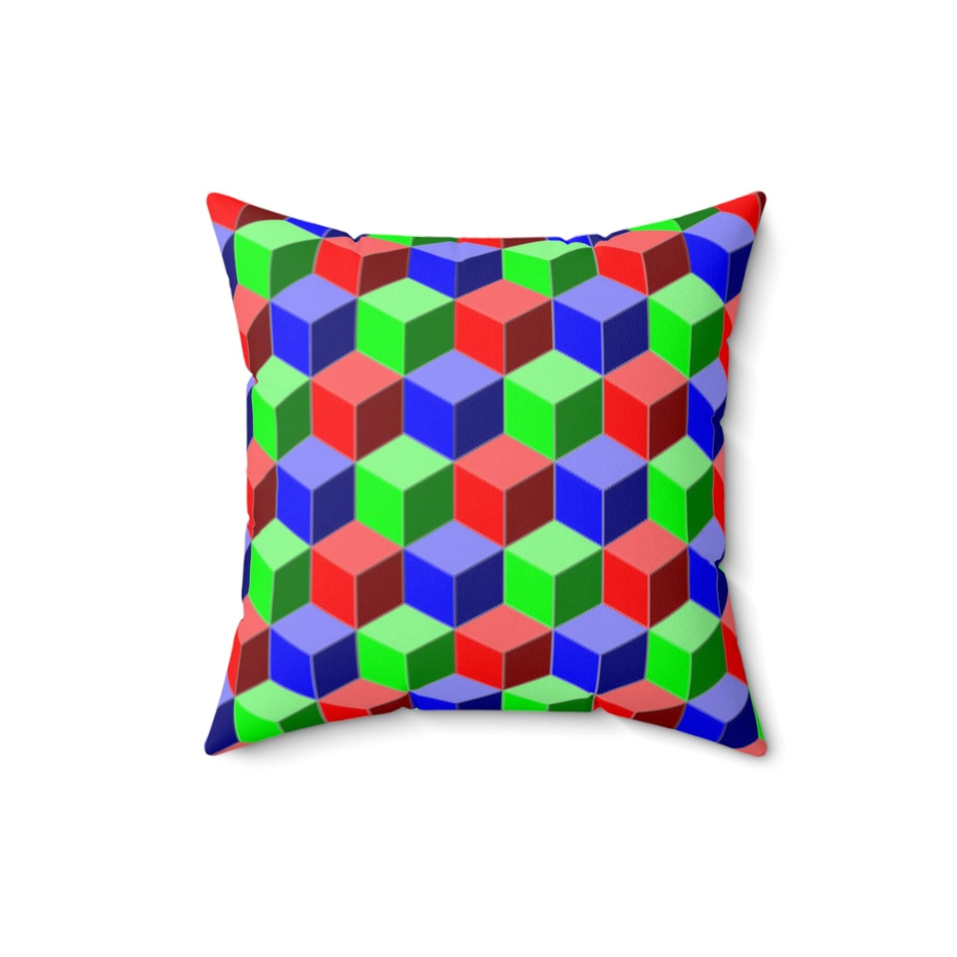 Qubed Spun Polyester Square Pillow - Lizard Vigilante