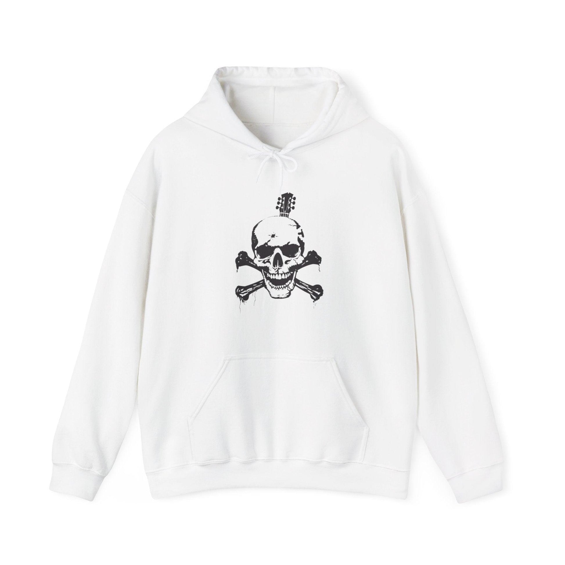 Guitar Skull Cross Bones Unisex Heavy Blend™ Hooded Sweatshirt - Lizard Vigilante