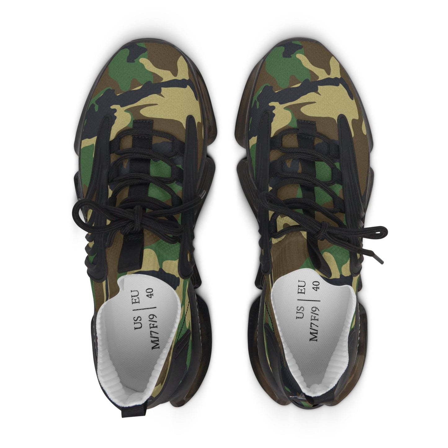 Green Camouflage Women's Mesh Sneakers - Lizard Vigilante