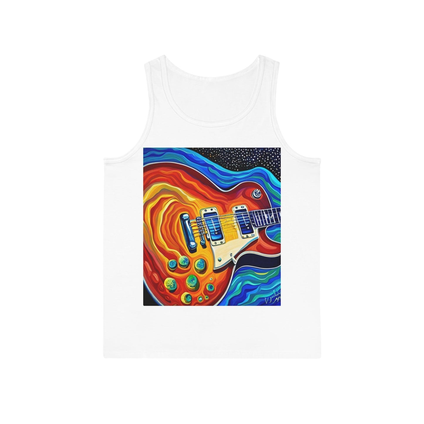 Psychedelic Electric Guitar Unisex Softstyle™ Tank Top - Lizard Vigilante