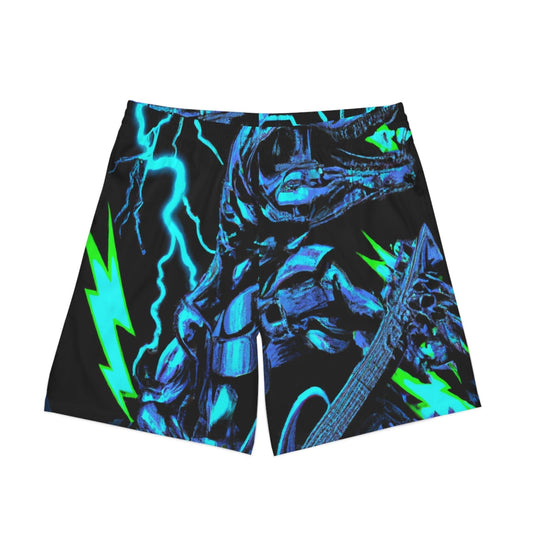 Lizard Vigilante Breakout Men's Elastic Beach Shorts - Lizard Vigilante