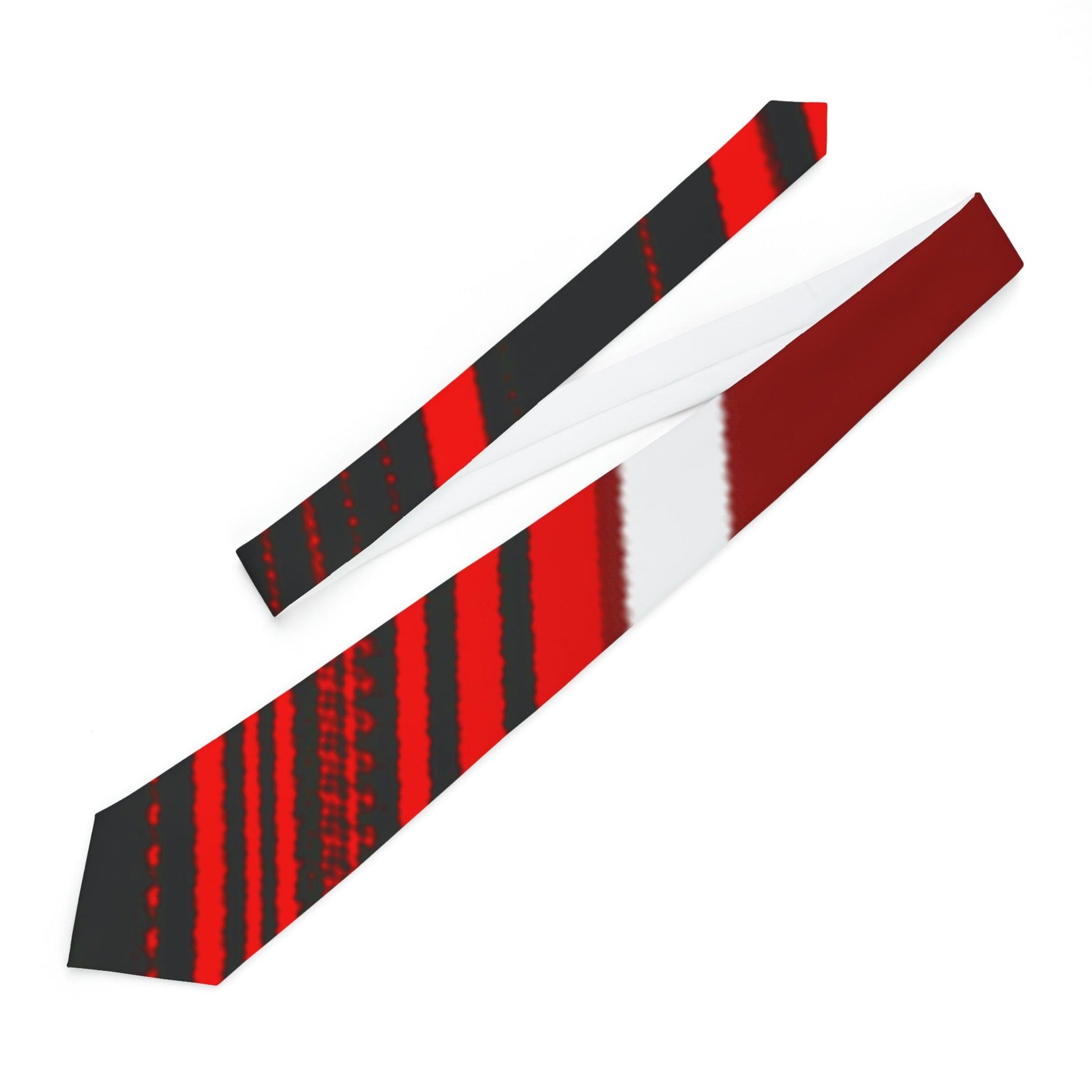 Red Sliced Necktie - Lizard Vigilante