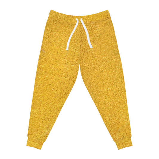 Faux Gold Cloth Athletic Joggers - Lizard Vigilante