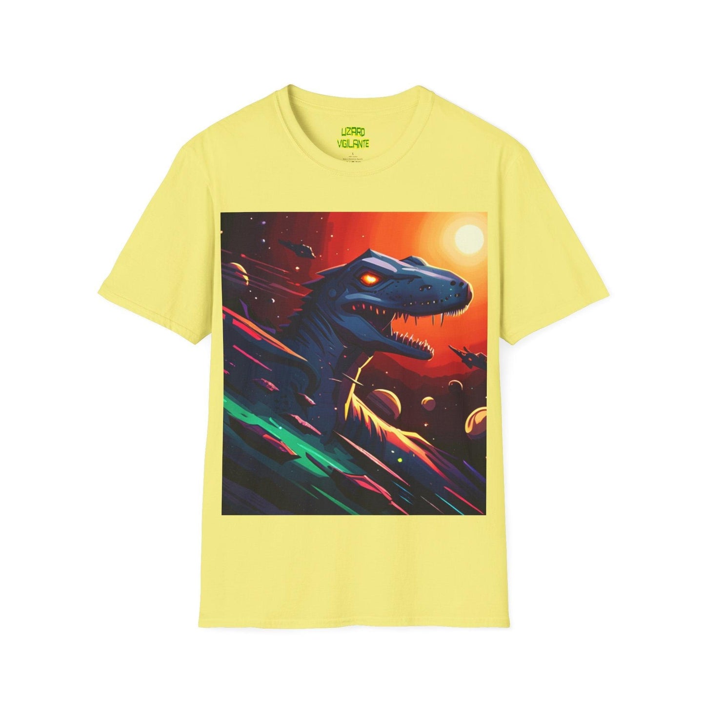 Space Lizard Vigilante Unisex Softstyle T-Shirt - Lizard Vigilante