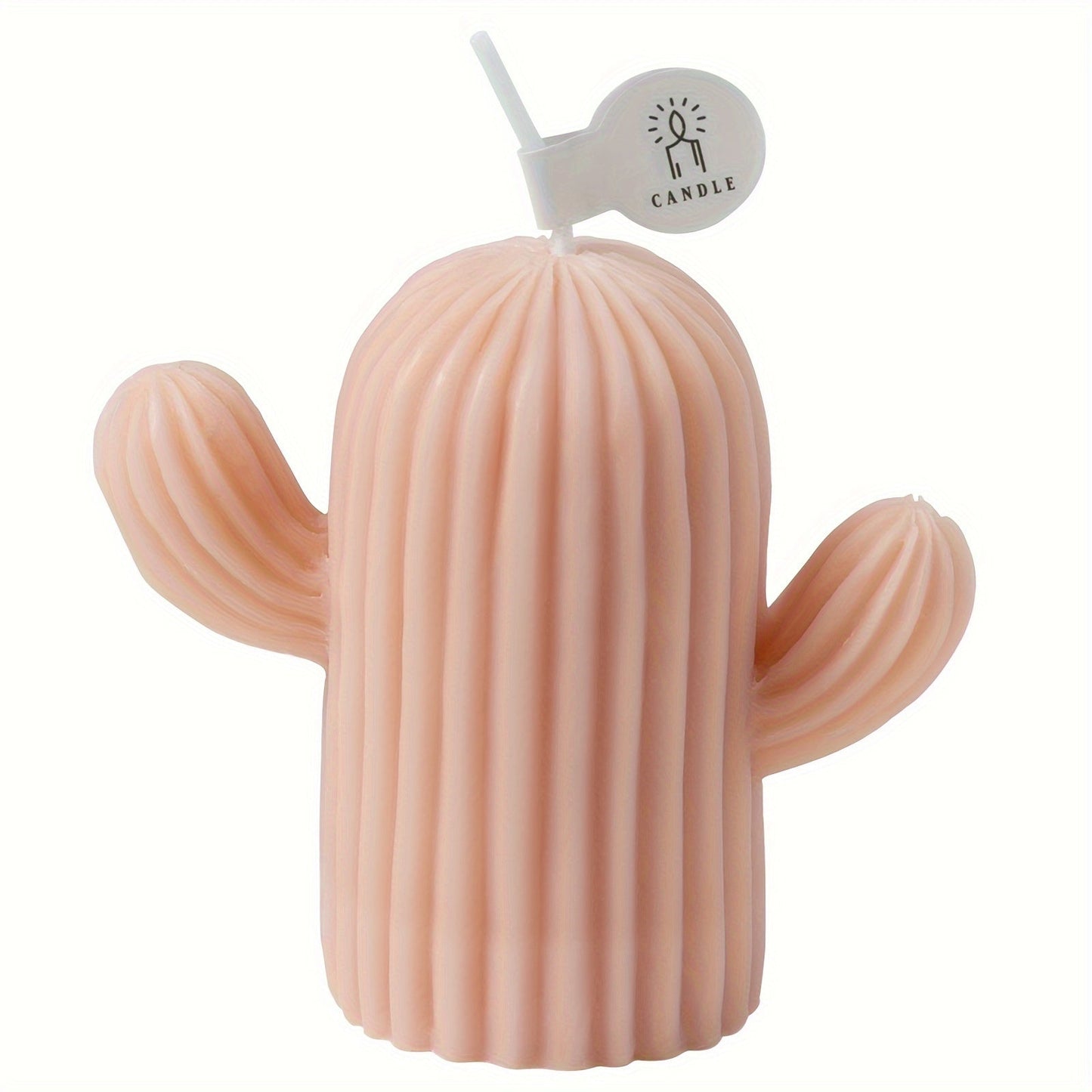 Rejuuv Cactus Shaped Scented Candle, Scented Candle For Wedding Holiday Decor, Handmade Soy Wax Aesthetic Candles For Women With Sage And Sea Salt Fragrance