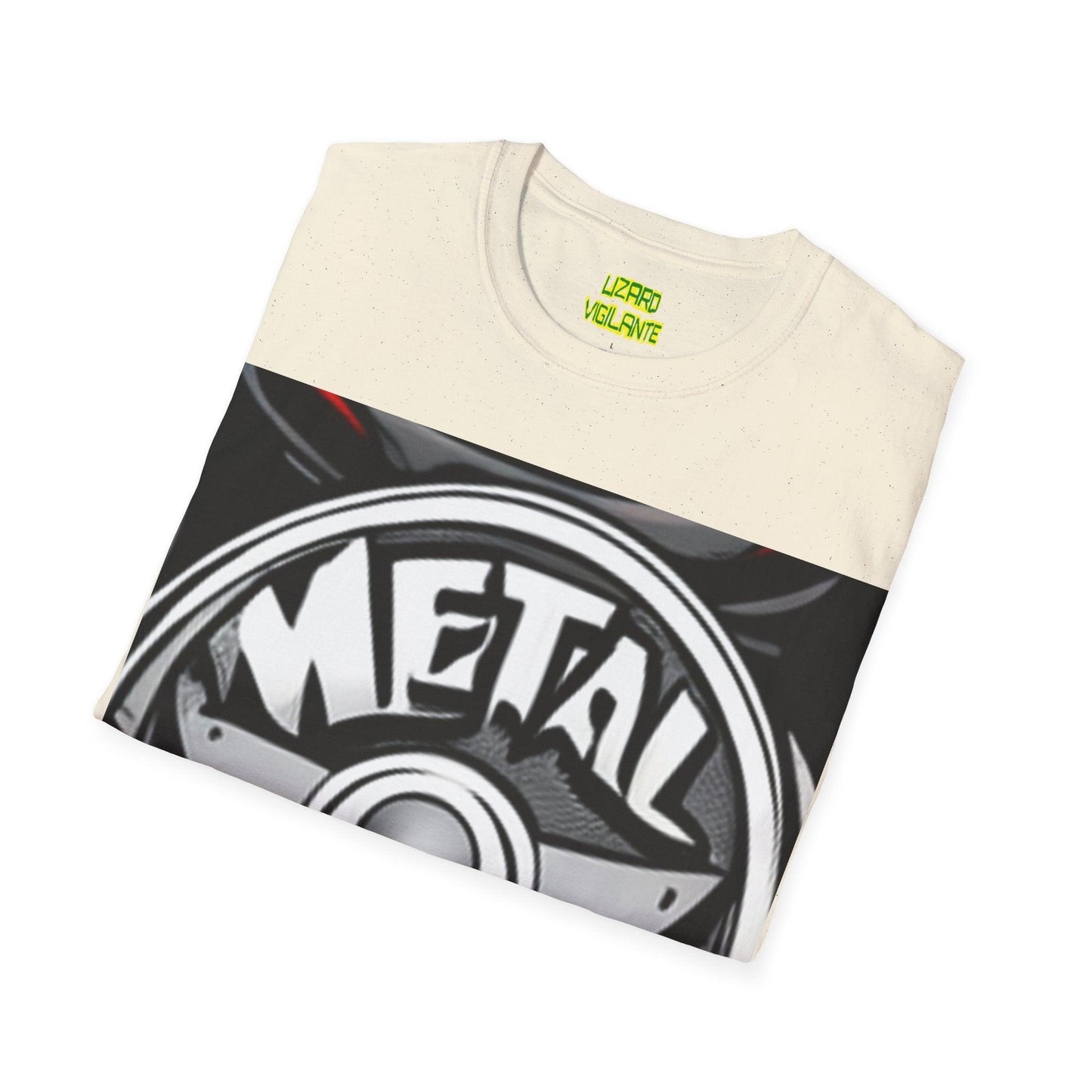 METAL Puree' Logo Unisex Softstyle T-Shirt - Lizard Vigilante