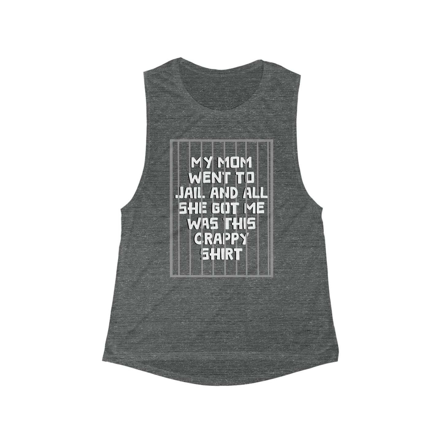 Mom Went To Jail Women's Flowy Scoop Muscle Tank - Lizard Vigilante