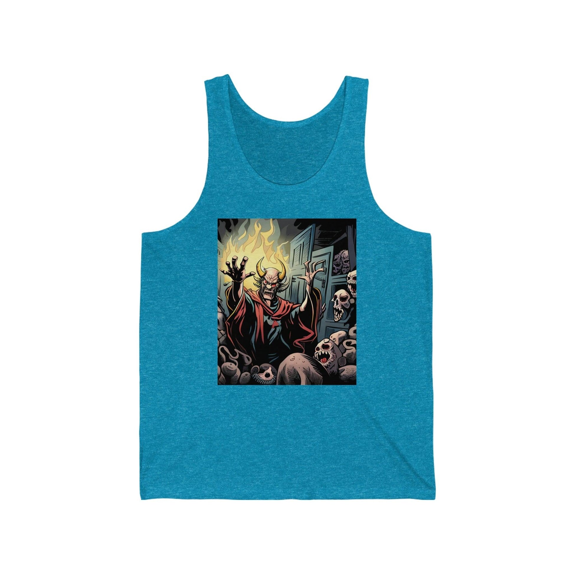 Devil's Rejected Skulls Unisex Jersey Tank - Lizard Vigilante