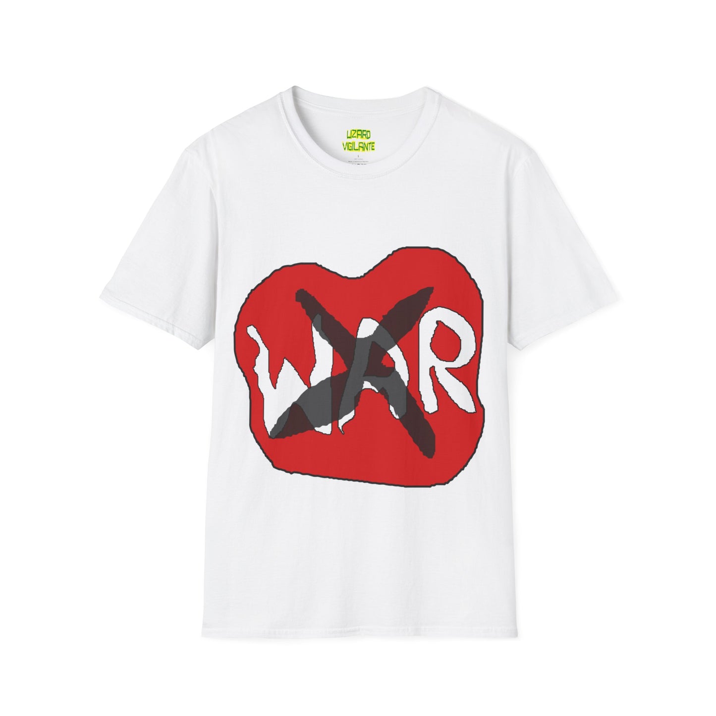 No War Unisex Softstyle Anti-War T-Shirt - Lizard Vigilante
