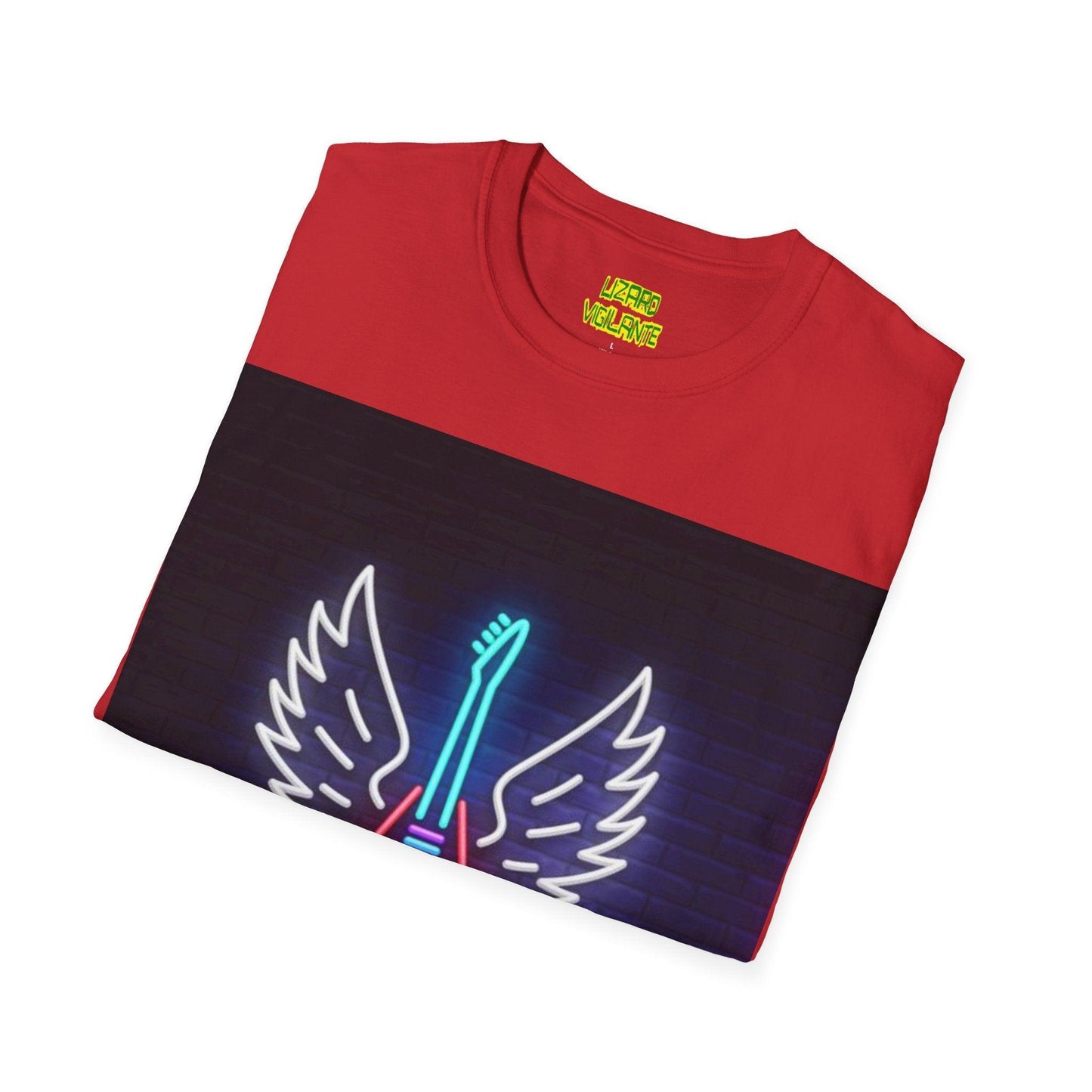 Neon Guitar Shop Unisex Softstyle T-Shirt - Lizard Vigilante